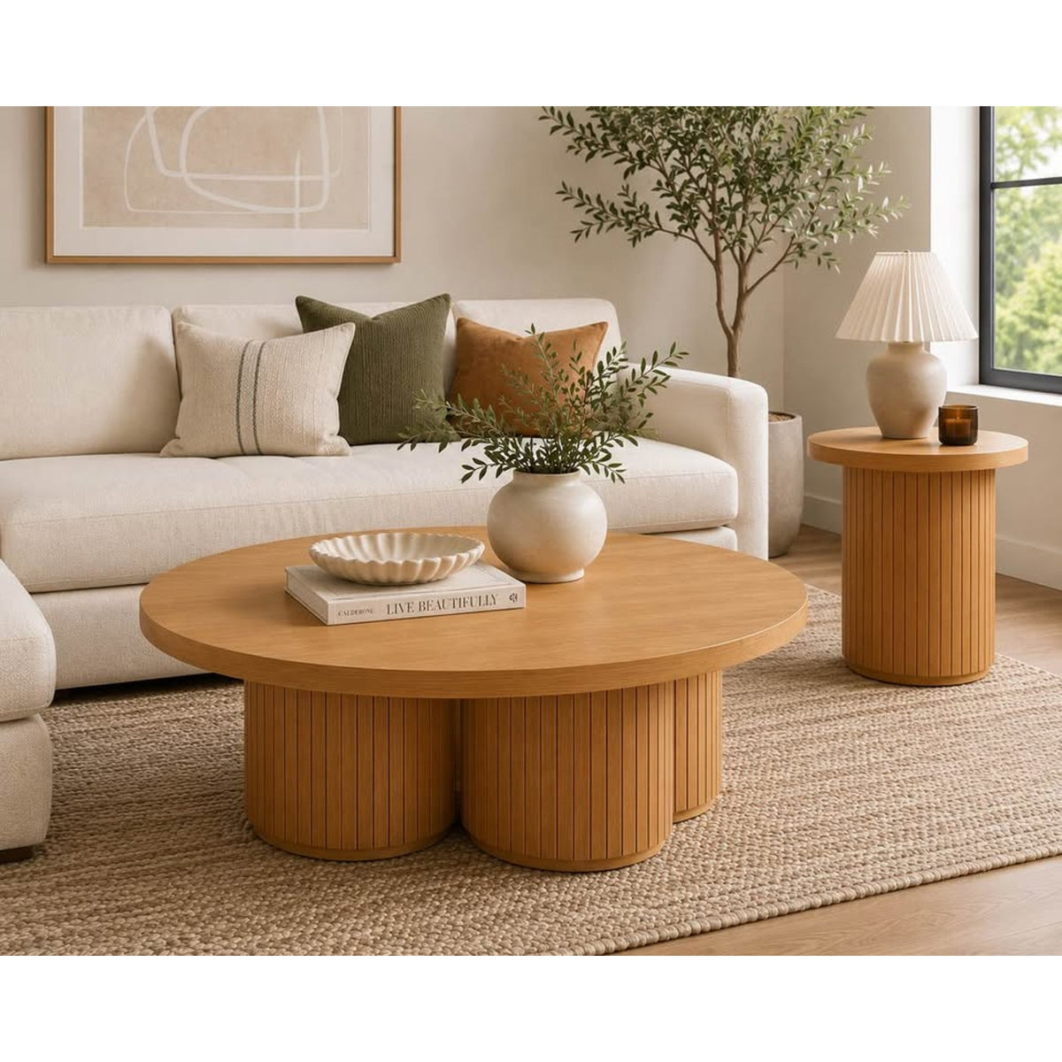 Joybird Bastian Coffee Table + Matching Side Table | 2-Piece Set | New Open Box Delivery Available