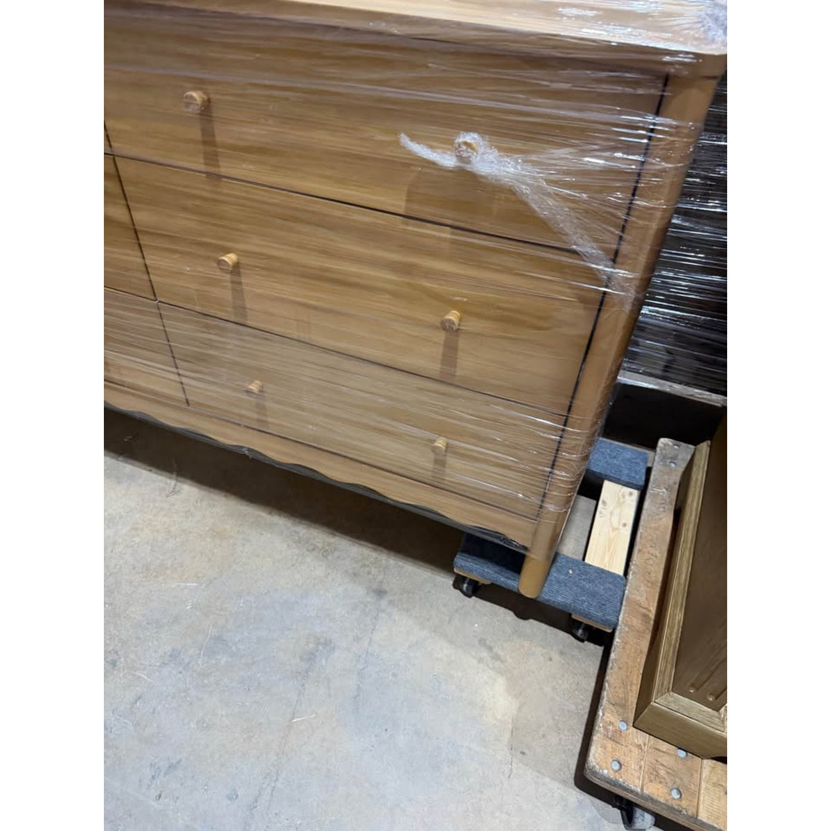 Million Dollar Baby Babyletto Swell 56” 6-Drawer Wide Dresser – Honey – New Open Box - Delivery