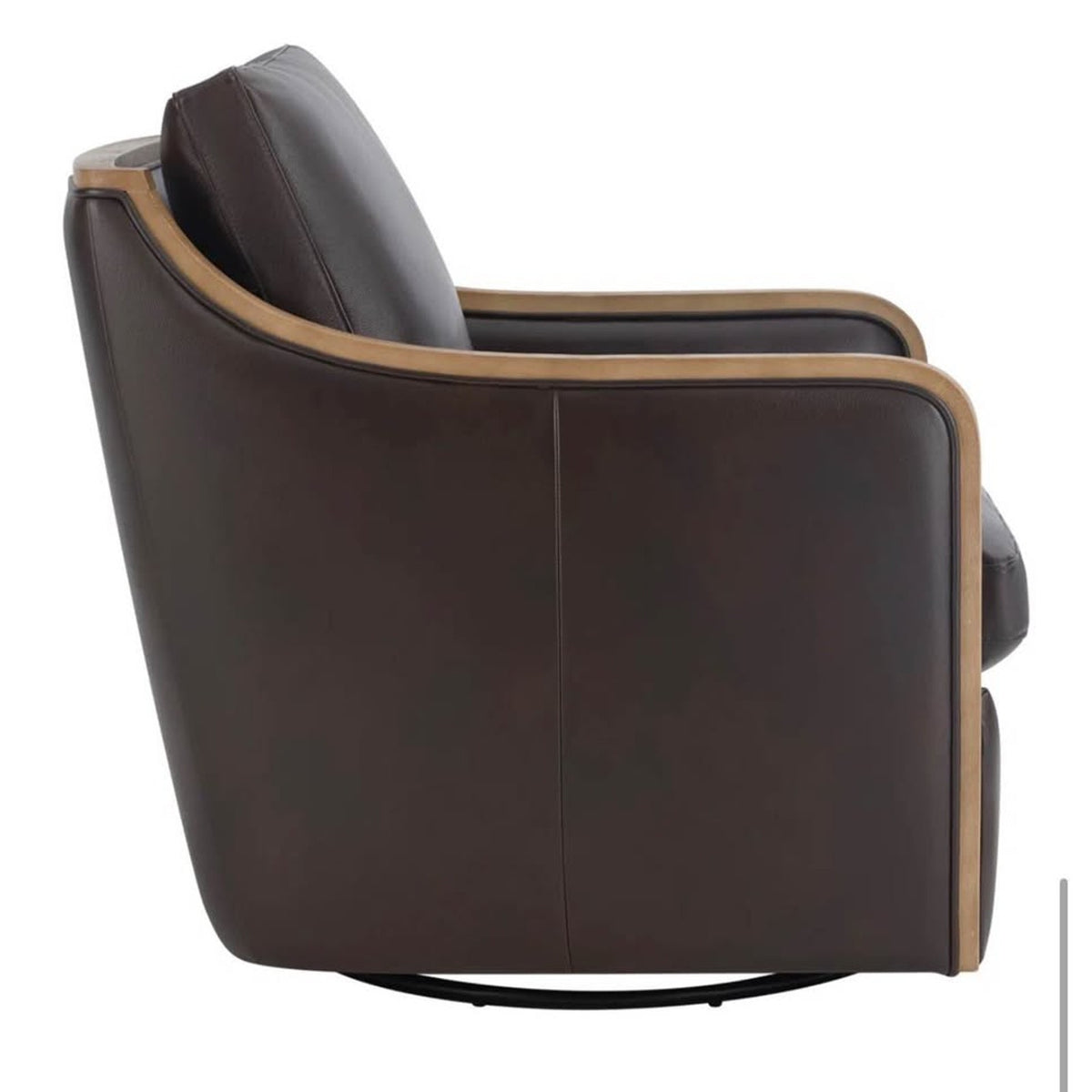 Birch Lane Grayton Genuine Leather Swivel Chair – $999 Retail – Open Box – Delivery Available