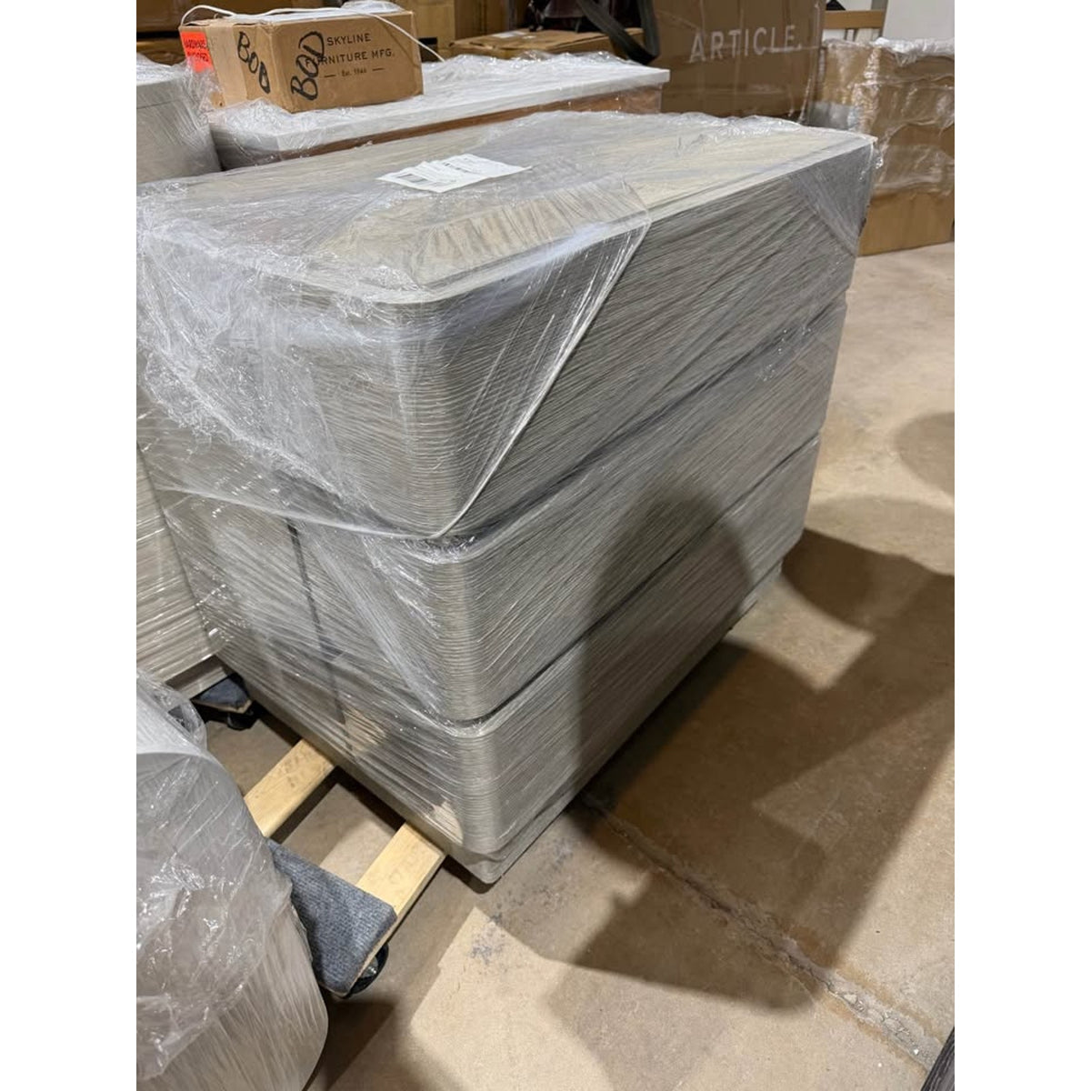Bernhardt Arcadia Nightstand | Clay Oak Finish | Soft-Close Drawers + USB Charging | Retail $2,080