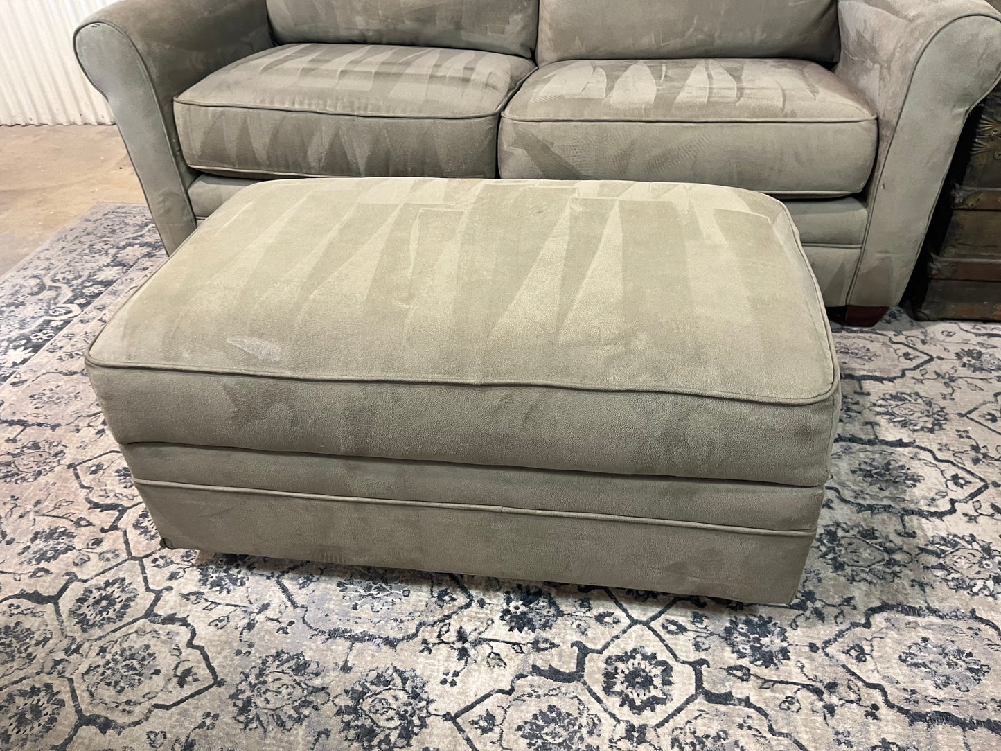 Sleeper Sofa Storage Ottoman Chaise - Pull Out Bed - Cleaned - Comfy - Microfiber Delivery Available