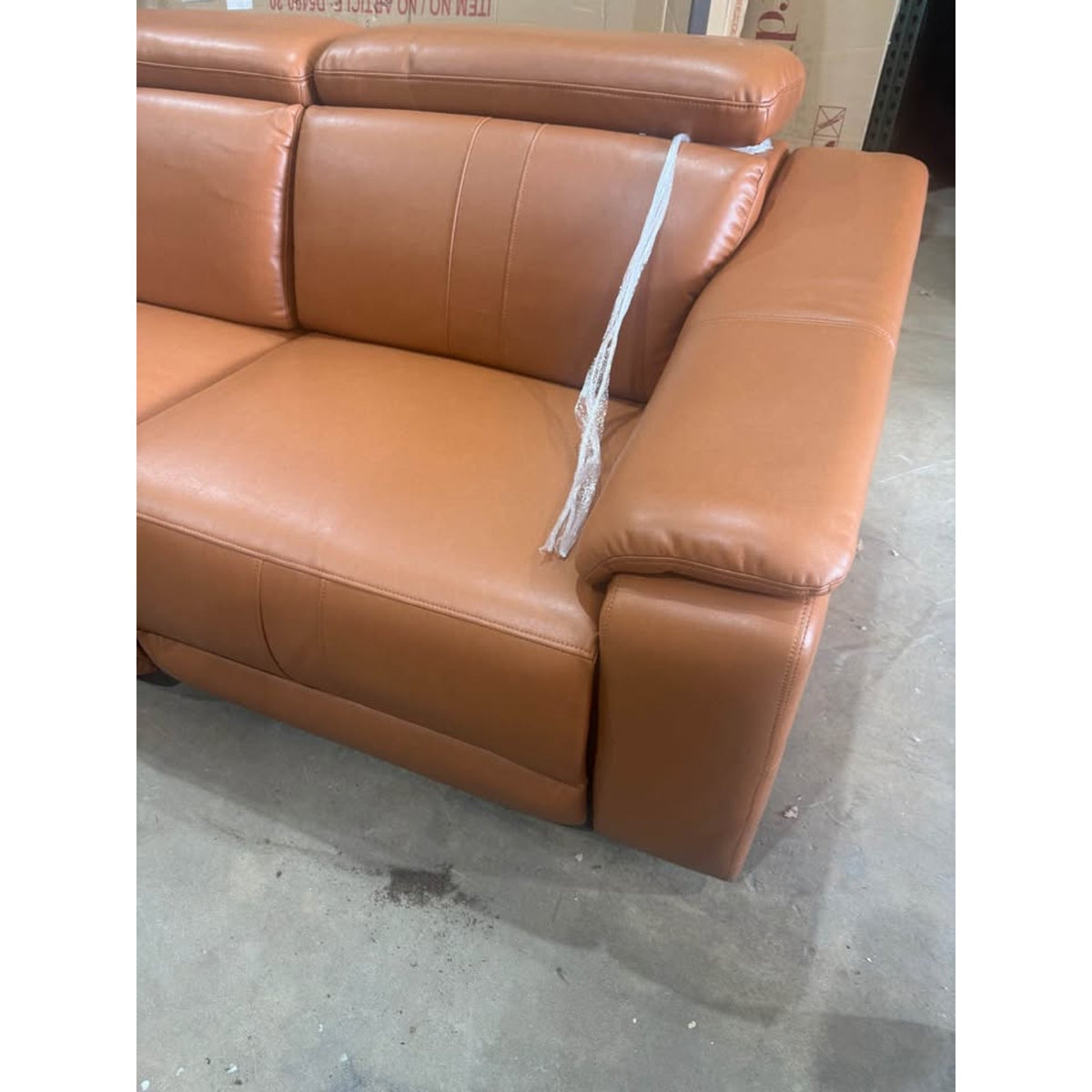 6-Piece Caramel Power Reclining Modular Sectional – Adjustable Headrests – Delivery Available