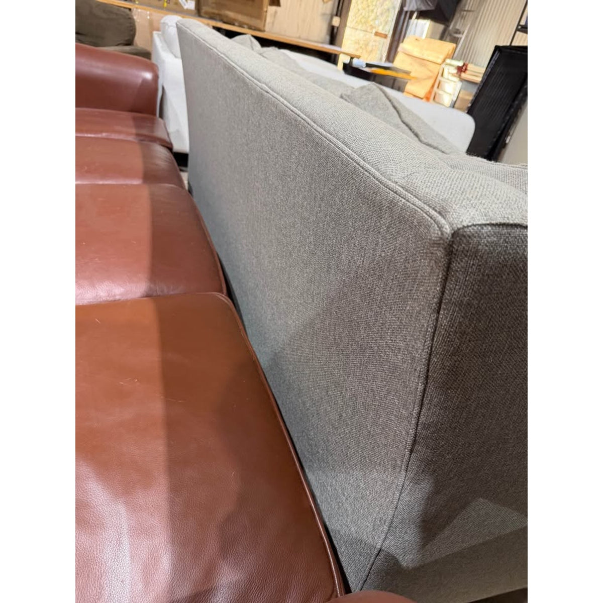 Ethan Allen Sofa Couch - 85” - Gray - Comfy & Cleaned - $2,800 - Delivery Available
