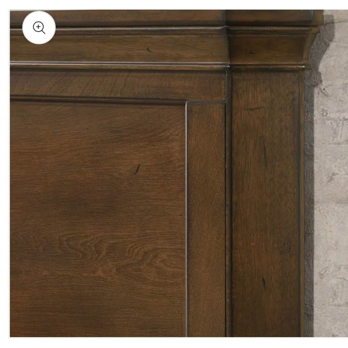 New Queen Wood Panel Bed – Antique Walnut – Retail $1,040 – Delivery Available