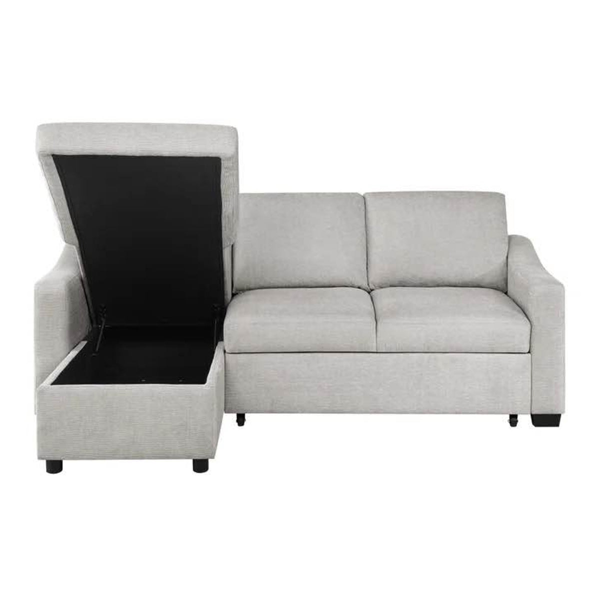 Costco Coddle Aria Sleeper Sofa with Reversible Chaise | Beige Sectional Sleeper | Storage Chaise