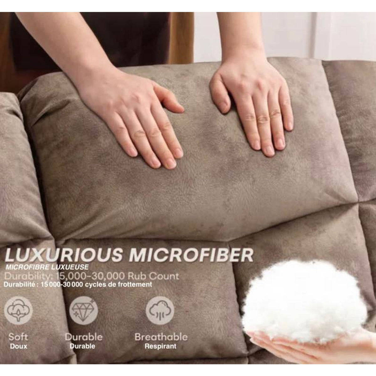 New 83” Oversized Reclining Sofa – $1,200 Retail Value – Delivery Available