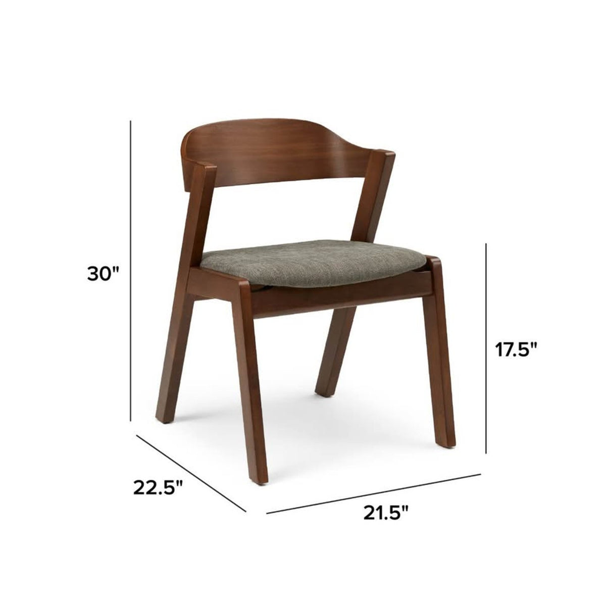 New Article Modern Walnut & Green Dining Chairs –  Set of 4 - “open box” Delivery Available