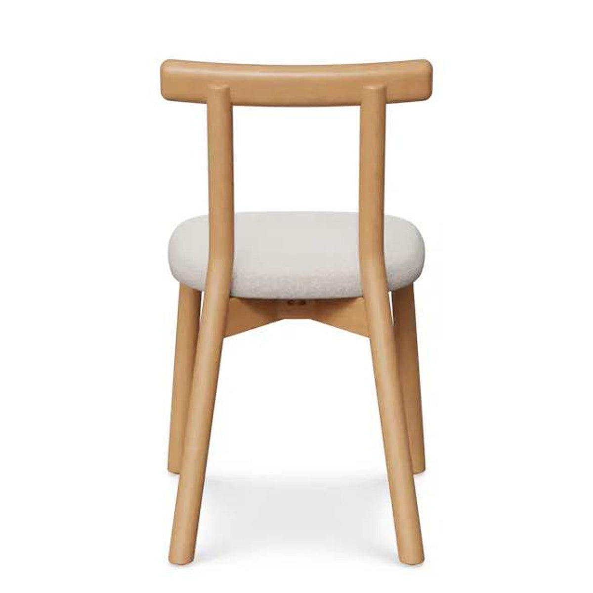 New Article Ulka Dining Chairs – White Oak & Ratine Ivory – Set of 6 – $954 Retail – Delivery Availa