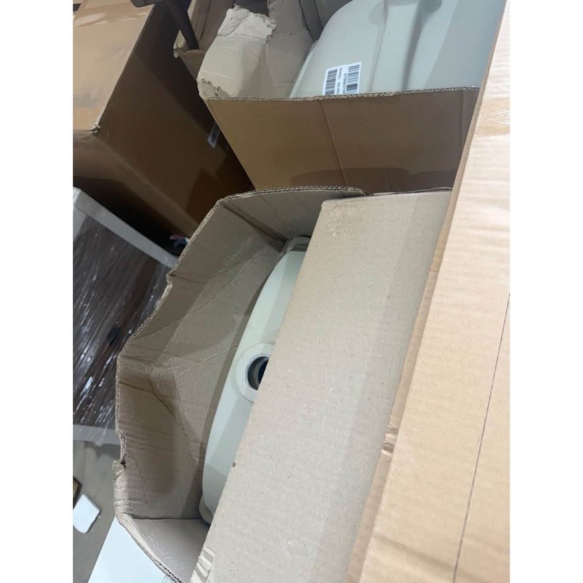 New 72” Double Sink Bathroom Vanity –White Base $2,289 Retail – Open Box – Delivery Available