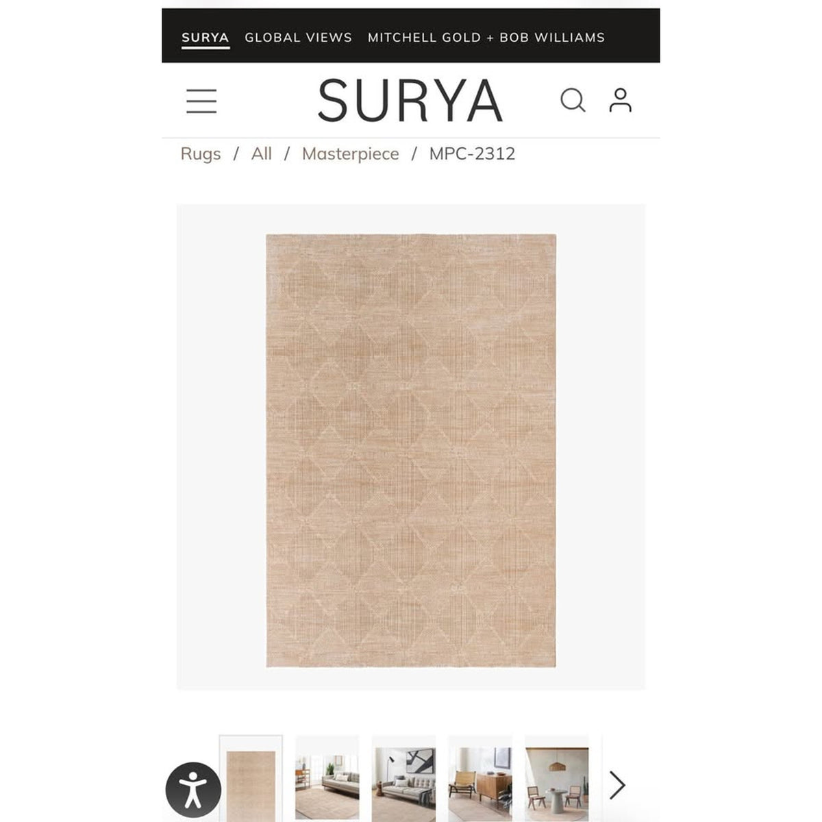 New Livabliss by Surya Masterpiece 12’ × 15’ Area Rug – $2900 Retail “Open Box” - Delivery Available