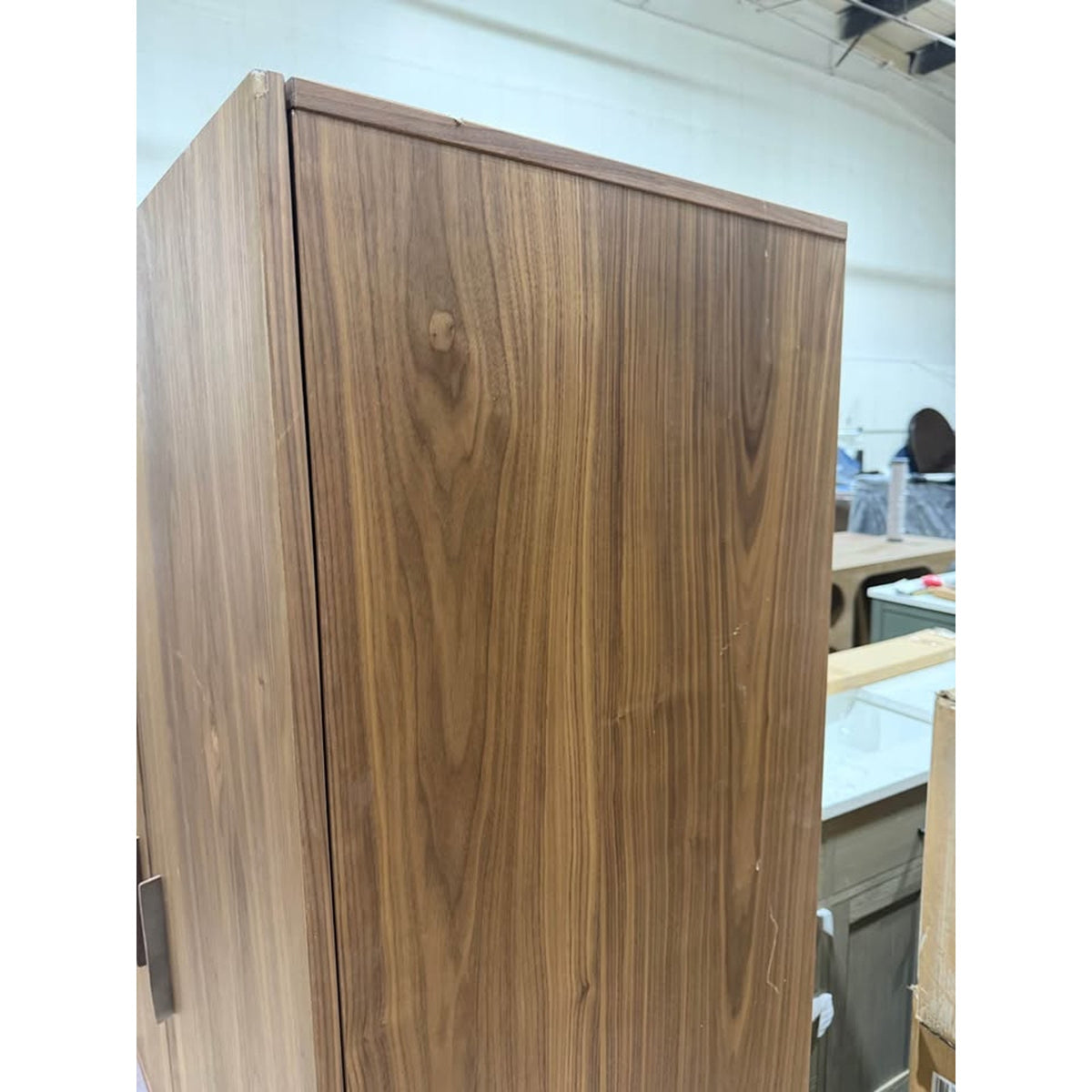 New Modern Walnut Designer Wardrobe Armoire Cabinet Storage 44” Blu Dot - Delivery Available
