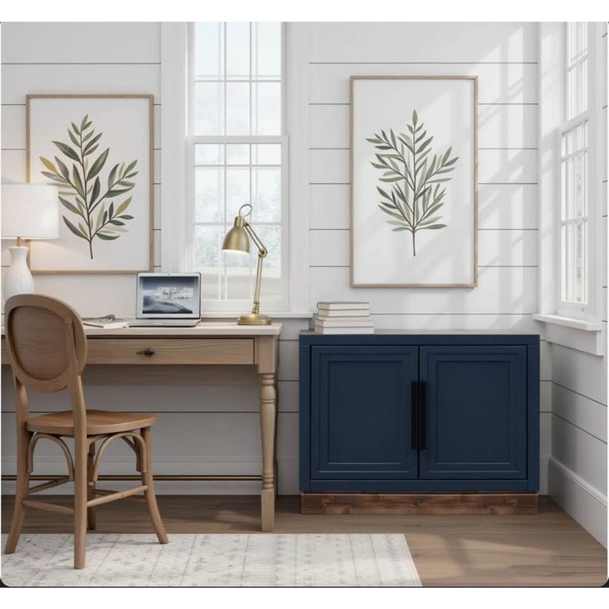 Beautiful Blue 27” Bookcase Nightstand or End Table - $599 Retail “open box” Blemish Delivery Avail