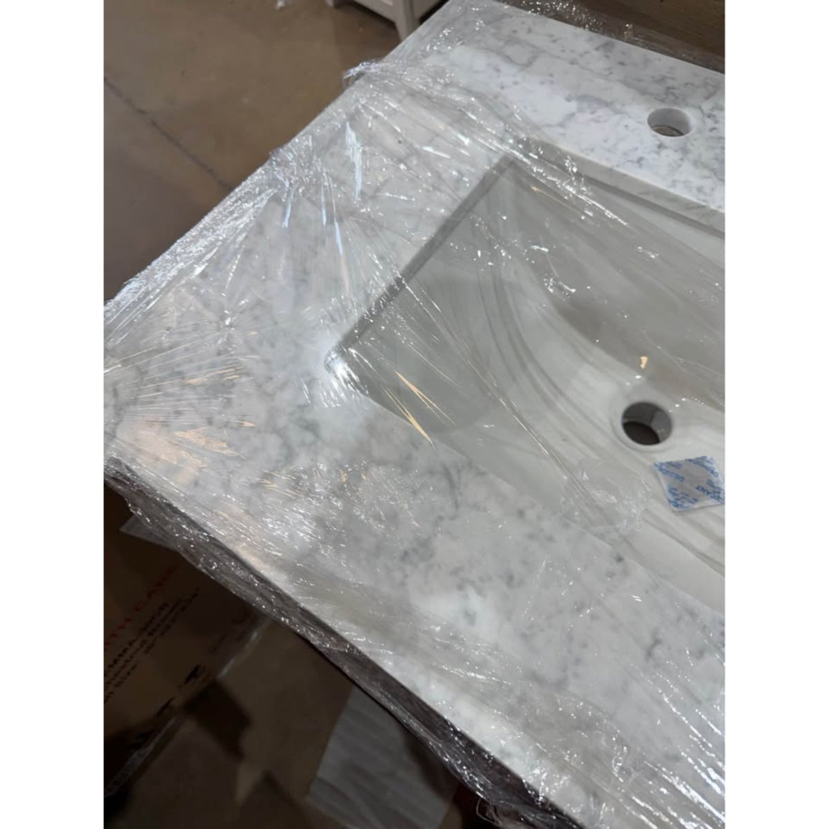 72” Carrara Marble Double Vanity – $6,999 Retail – Handyman Special – Delivery Available