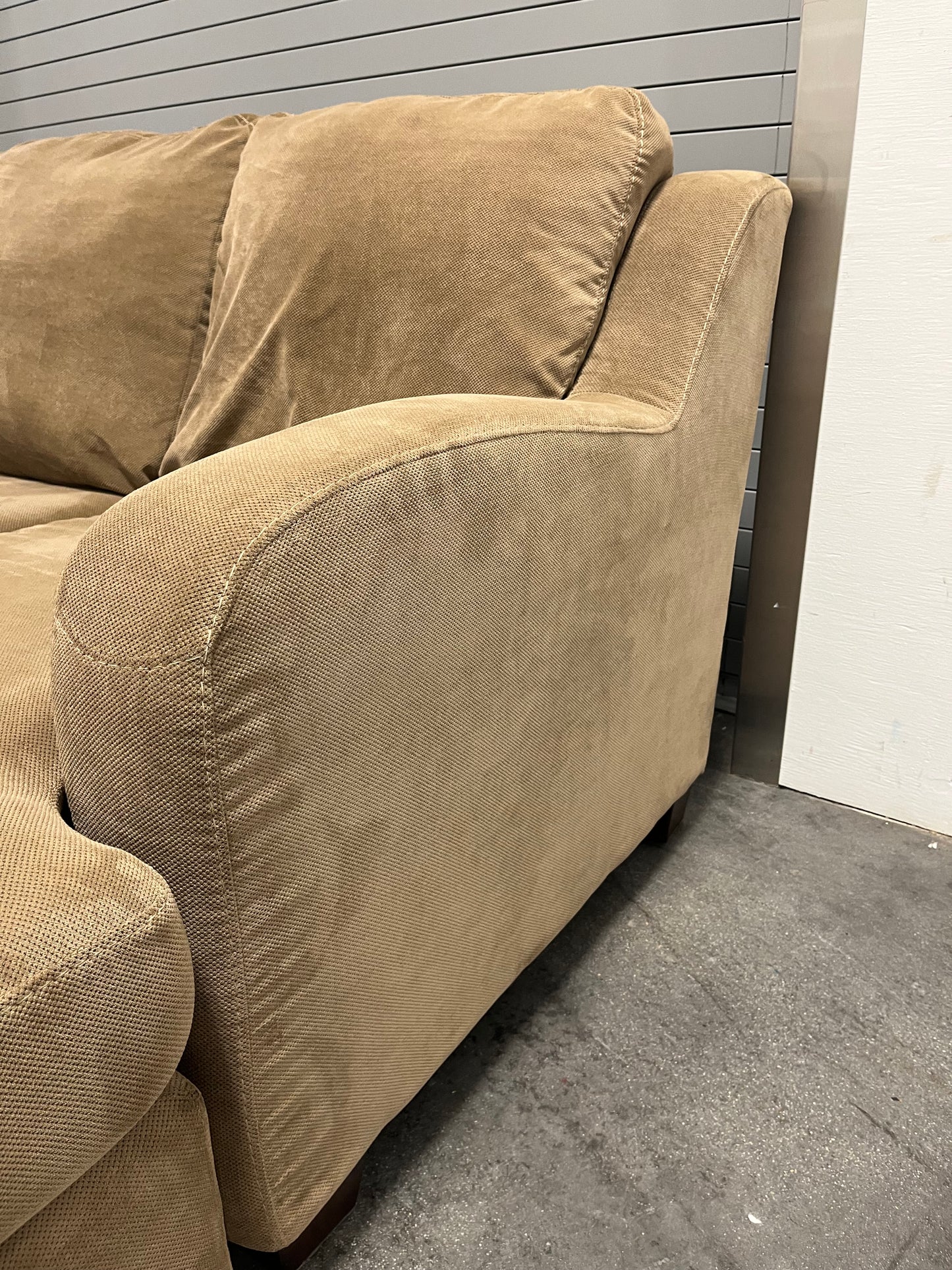 Corner Sectional Sofa Couch - Ashley Furniture - Reversible Chaise - Light Brown Delivery Available