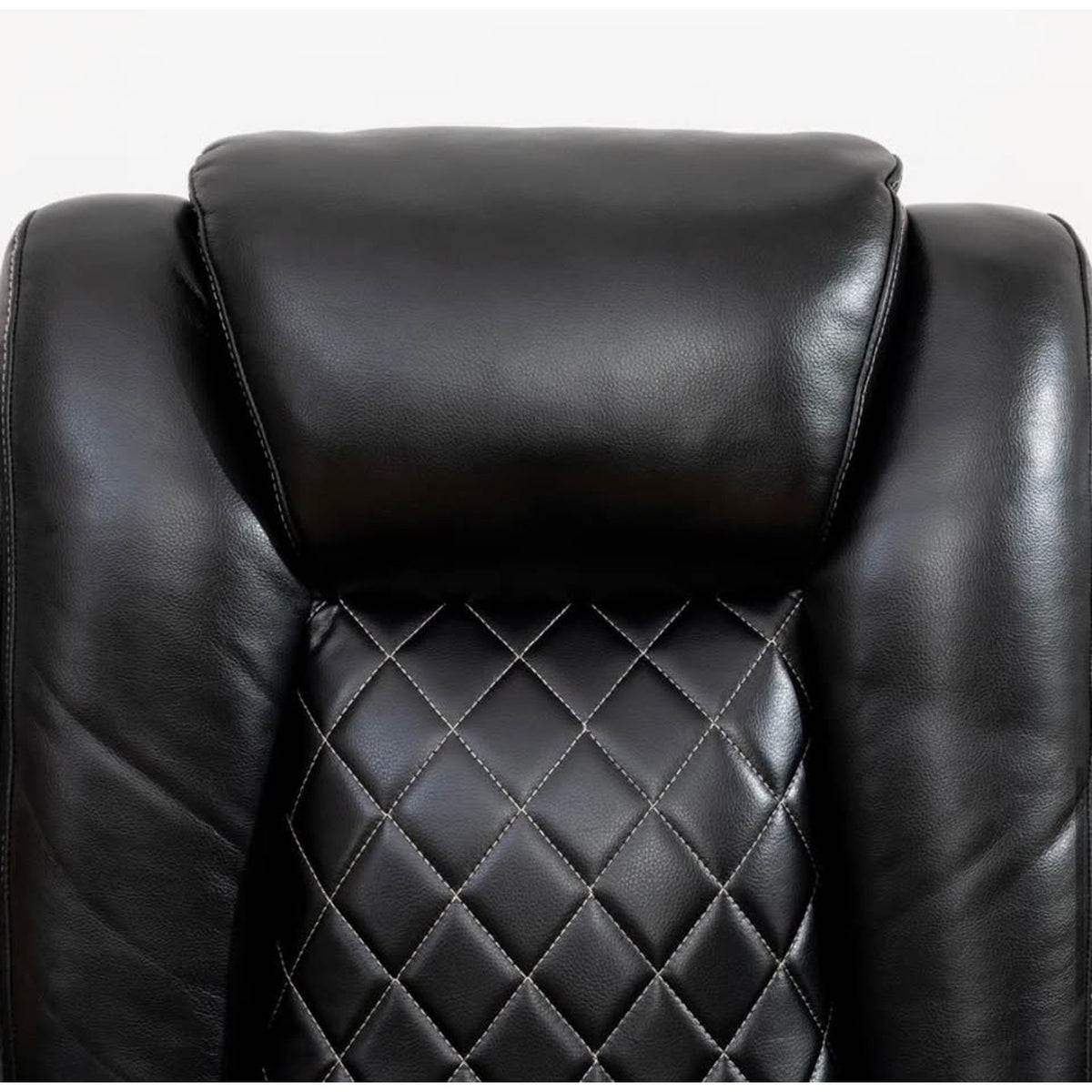 New Ivy Bronx 3-Piece Power Reclining Sectional – Black – Faux Leather - Delivery Available
