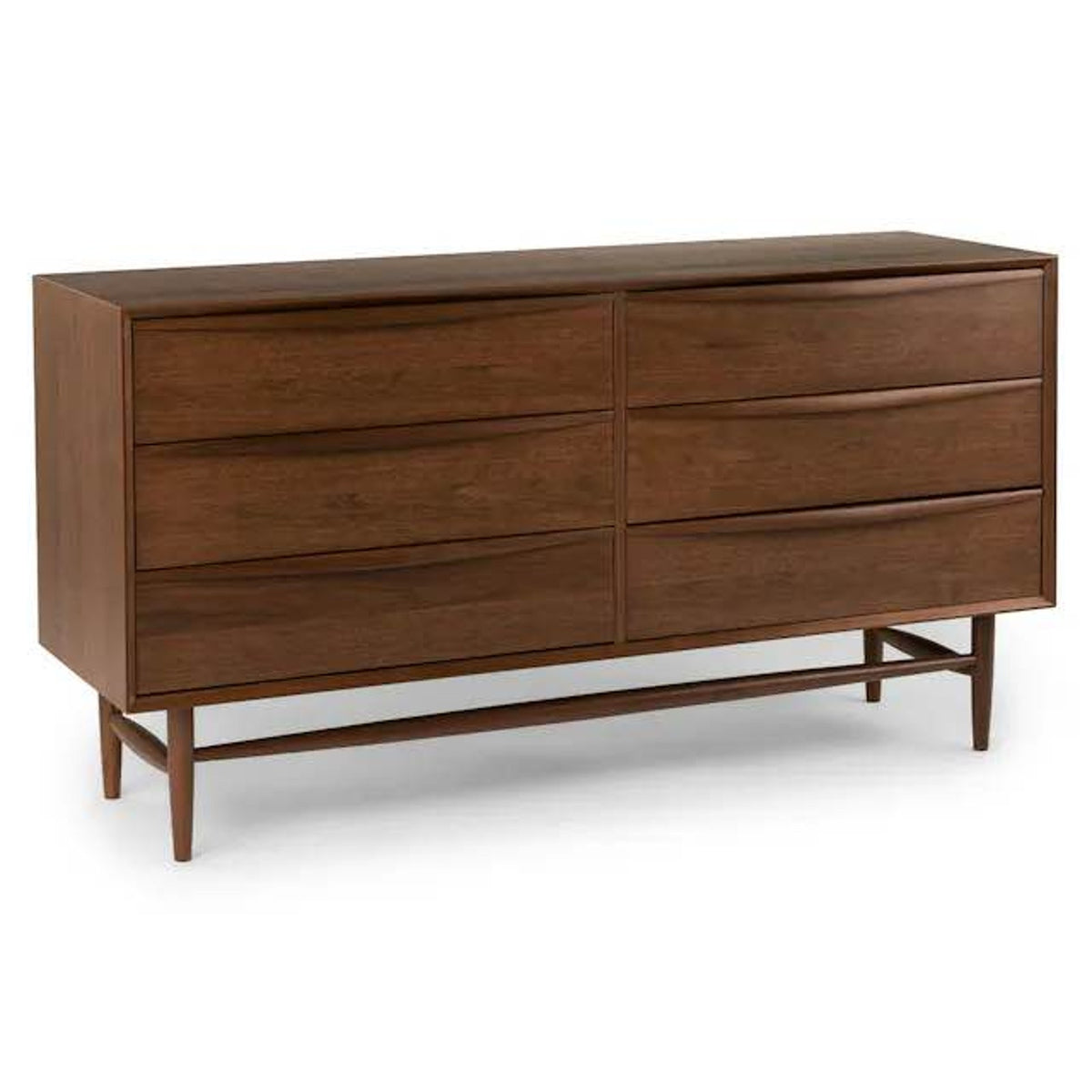 New Article 6-Drawer Dresser – Lenia Walnut – $1,299 Retail – Open Box – Delivery Available