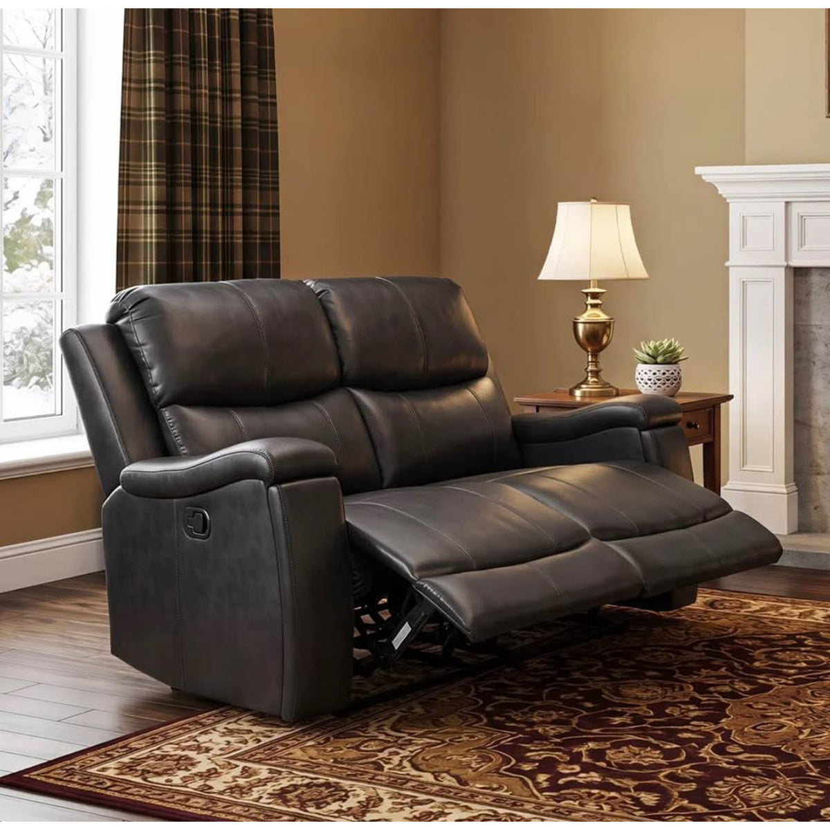 NEW IN BOX Latitude Run 61” Double Reclining Loveseat – Black – Retail $859 Delivery Available