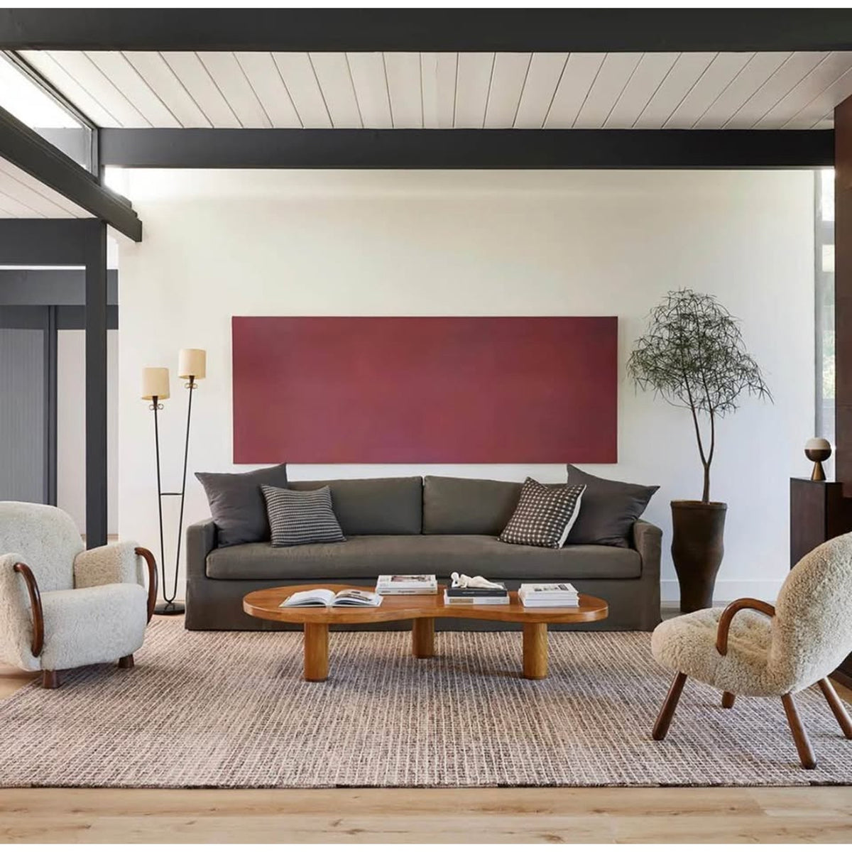 New Gracie Oaks Katasha Brown Wool Rug – 8’6” × 11’6” – New Open Box - Delivery Available