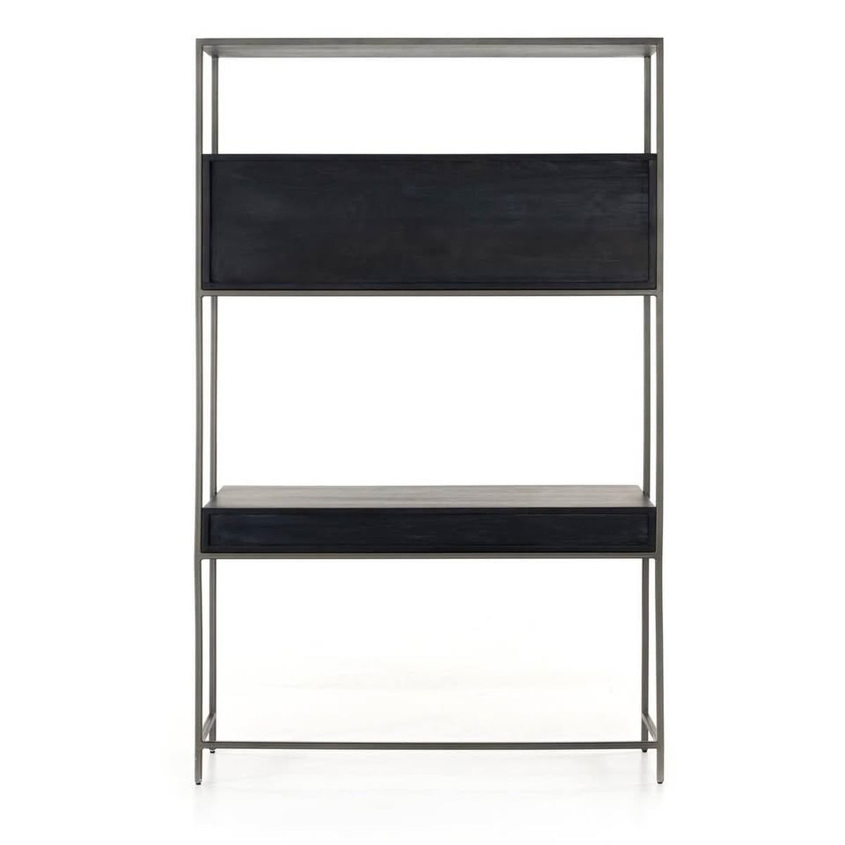 Four Hands Trey Modular Wall Desk – $2,749 Retail – Open Box – Black Ash - Delivery Available