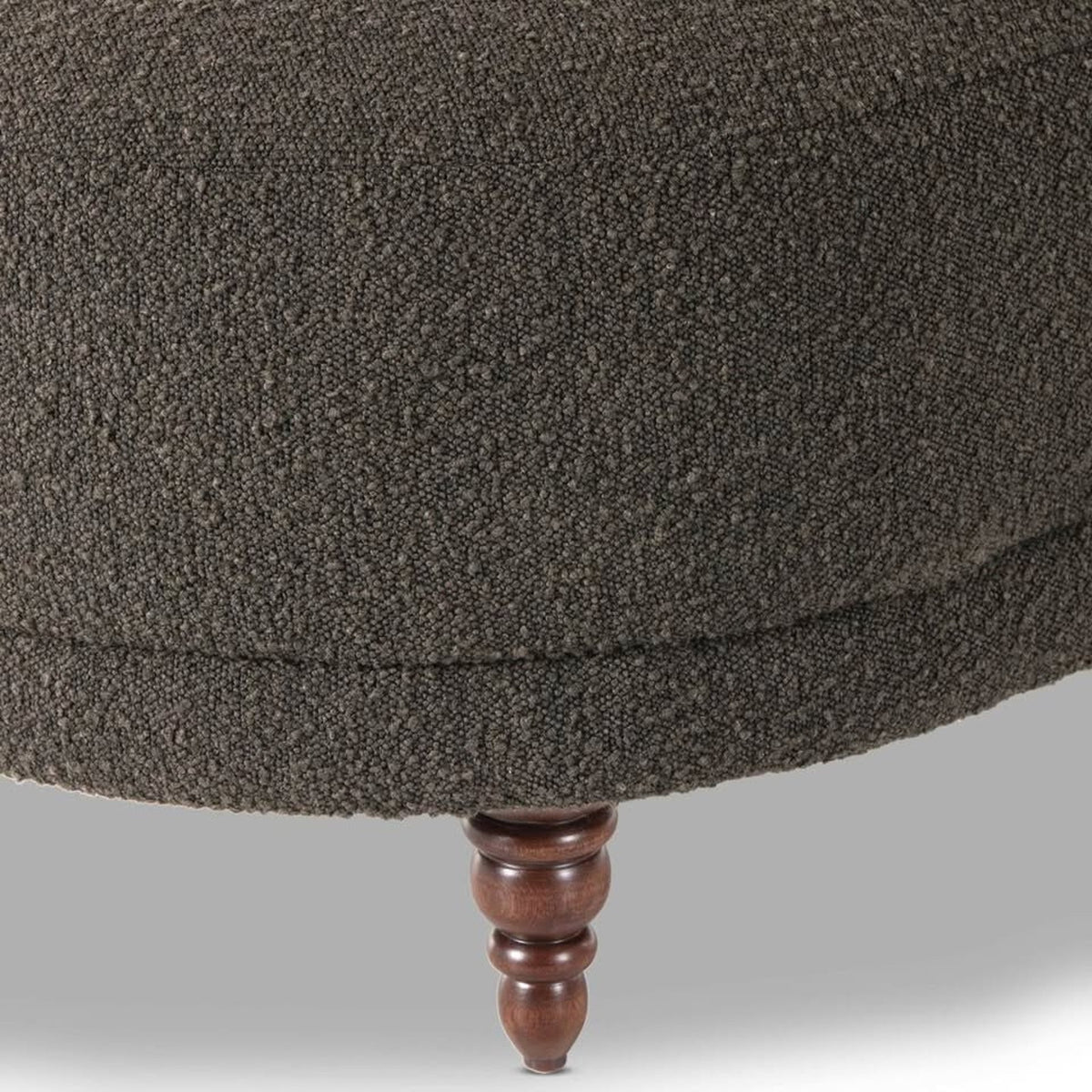 New Four Hands Chaise Lounge – $1,999 Retail – Grey Boucle - Open Box – Delivery Available