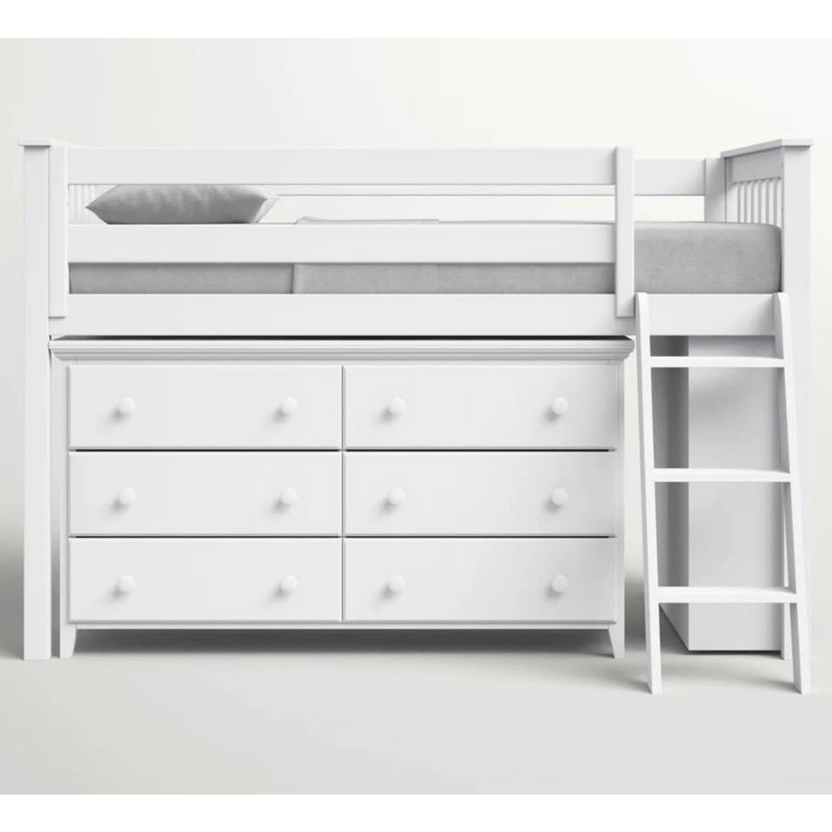 Twin Solid Wood Loft Bed w/ Dresser & Bookcase – $1,999 Retail – Open Box – Delivery Available