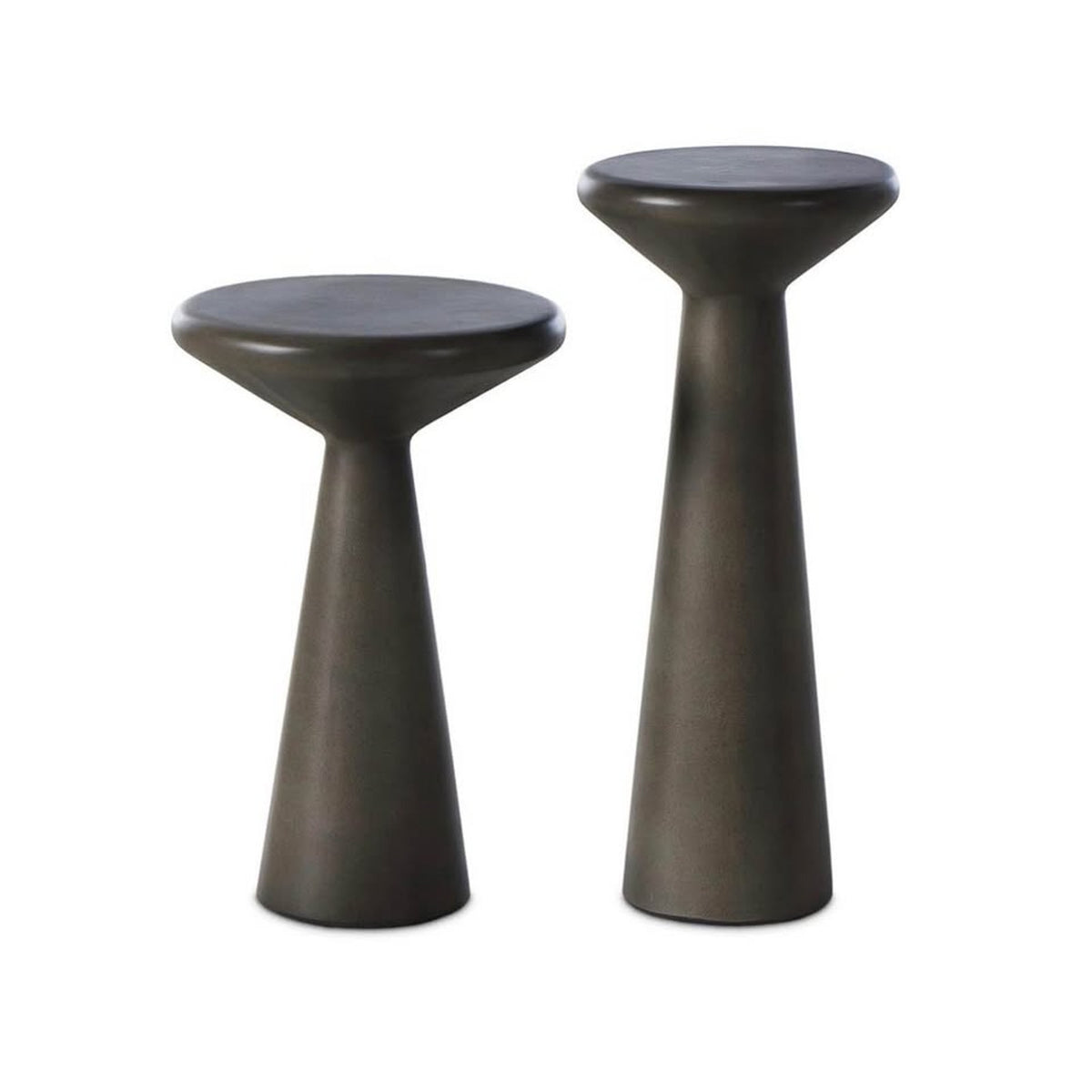 Four Hands Ravine Concrete Accent Tables (Set of 2) | New In Box | Designer Piece Delivery Available
