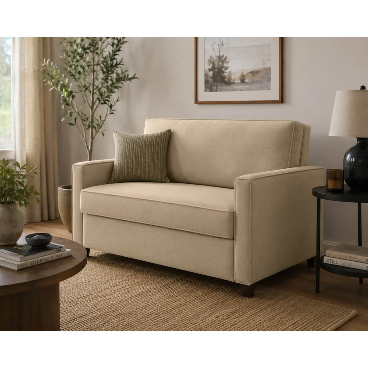 Joybird Brooks Twin Sleeper Sofa – Royale Sand | New Open Box | Save Big - Delivery Available