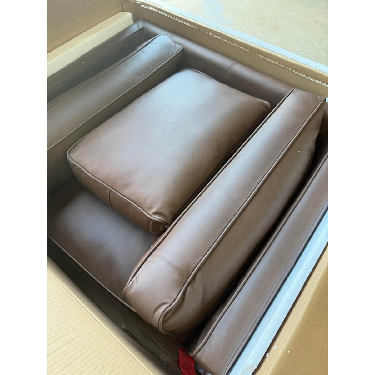 Leather Lounge Chair – Charme Chocolate – $1,099 Retail – Open Box – Delivery Avail