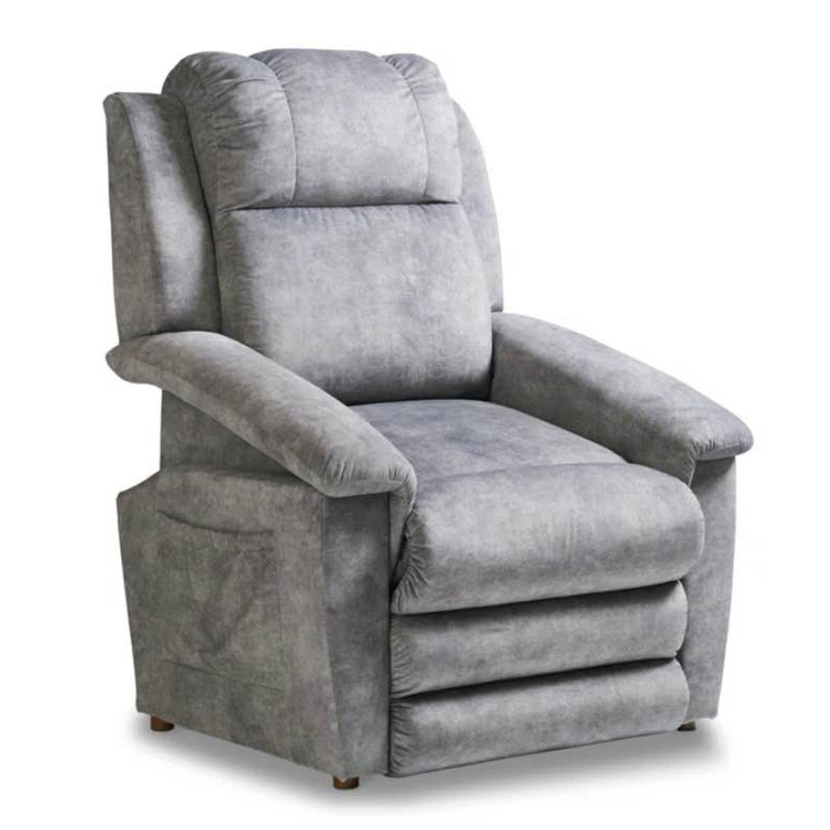 La-Z-Boy Clayton Power Lift Recliner | Heat & Massage | iClean Fabric | Gray - Delivery Available