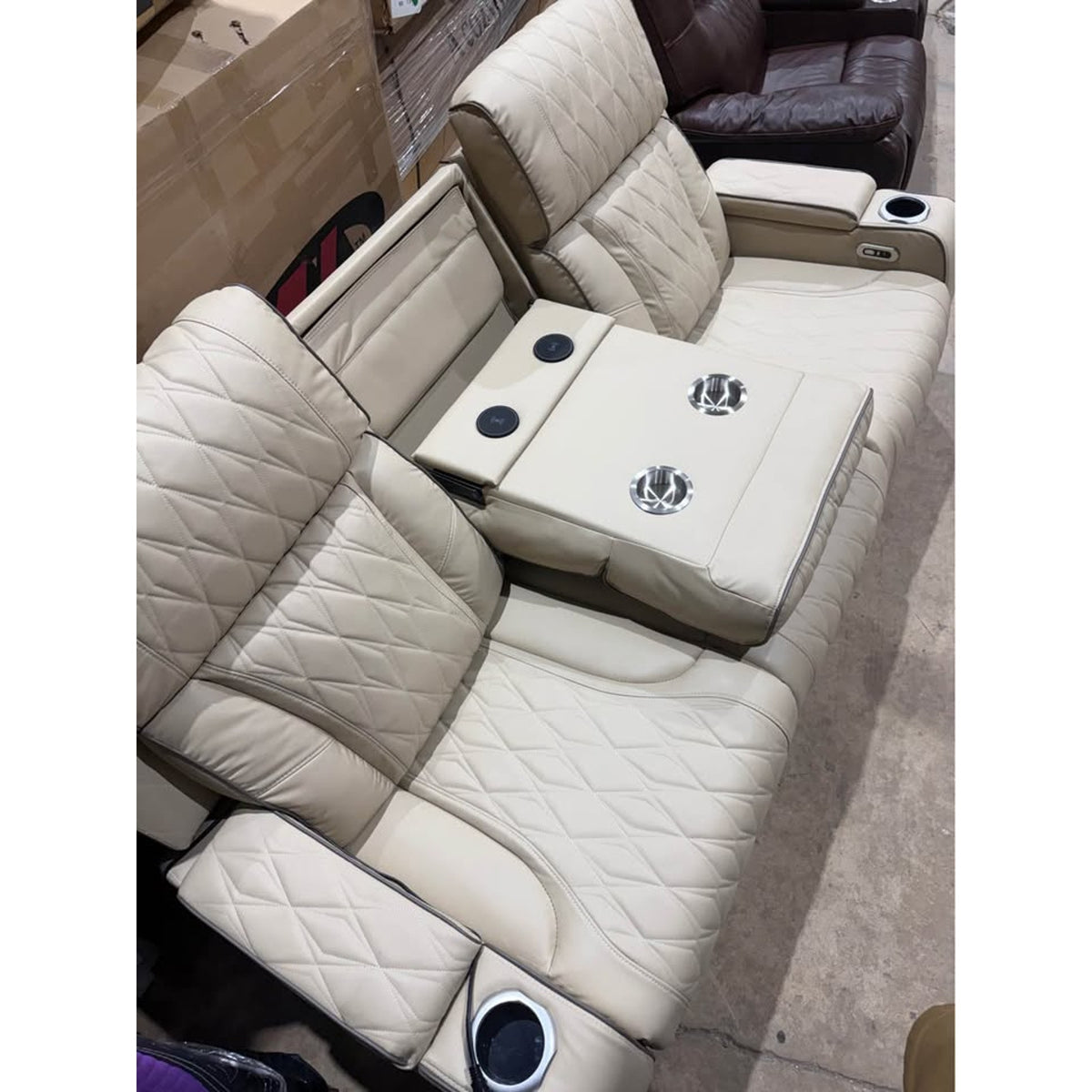 Latitude Run Kruze 82” Power Reclining Sofa | Faux Leather | New Open Box - Delivery Available