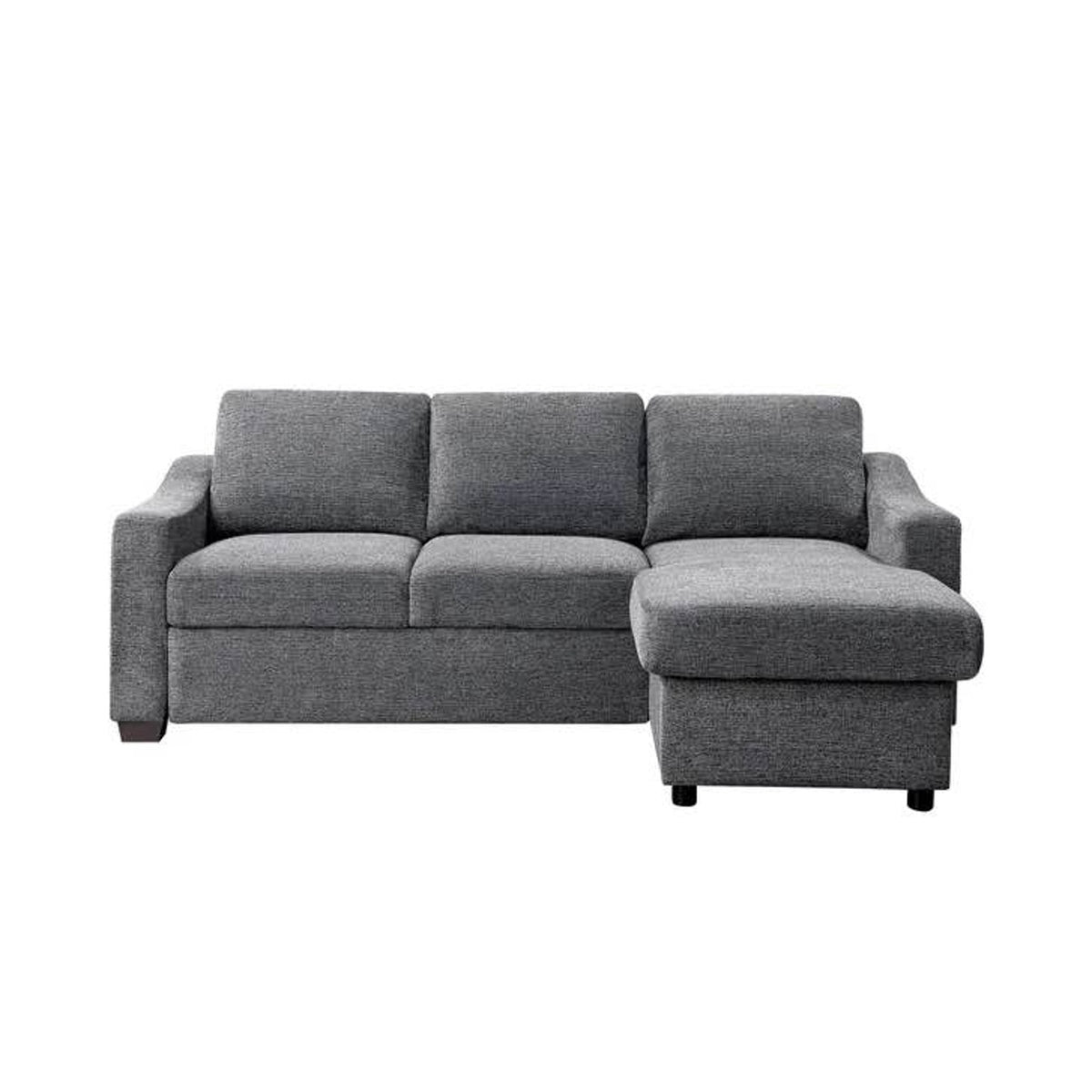 Costco Coddle Aria Sleeper Sectional Sofa | Gray Fabric Sleeper Couch | Reversible Chaise & Storage