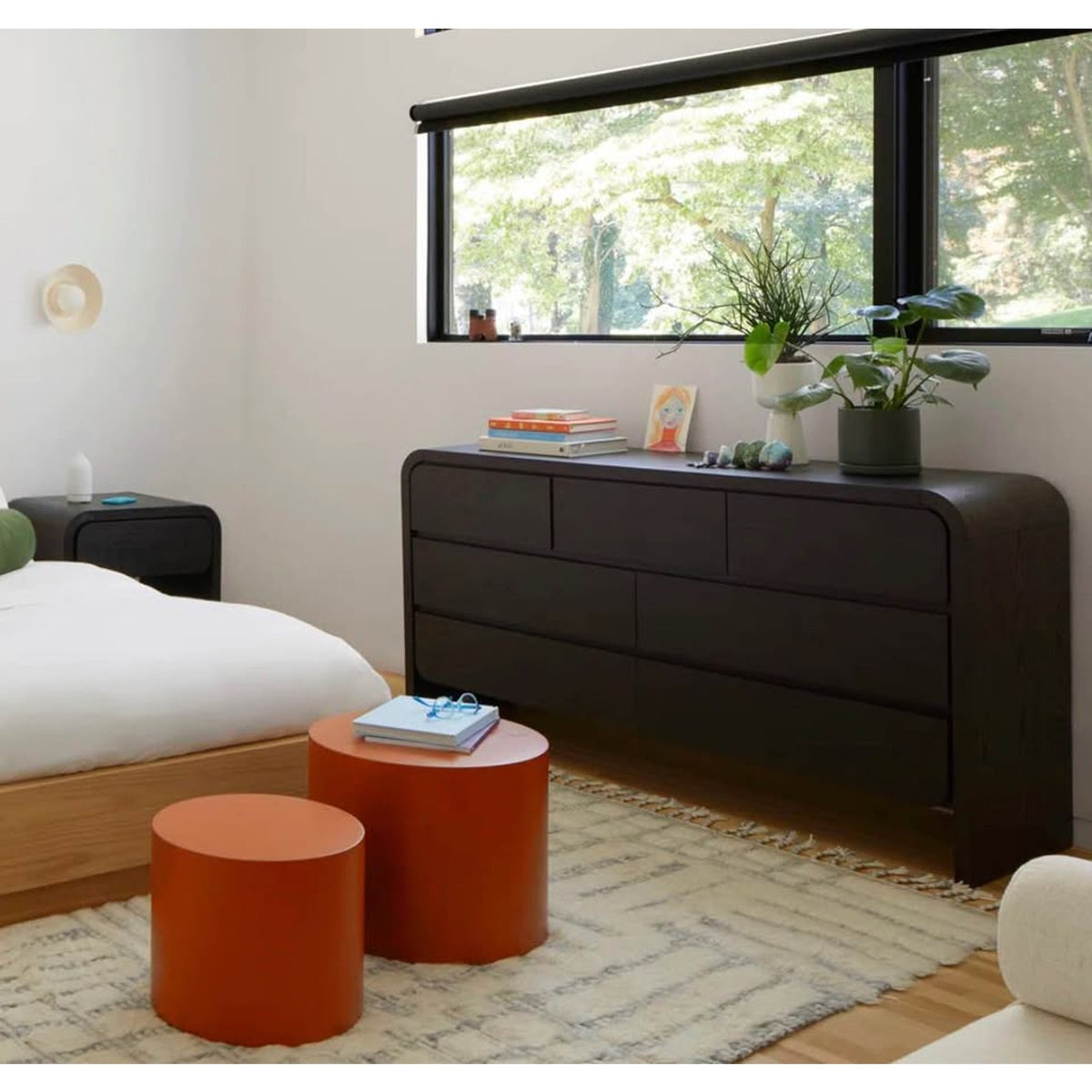 AllModern Nori 68” Solid Wood 7-Drawer Dresser – Black – Retail $2,509 – Delivery Available