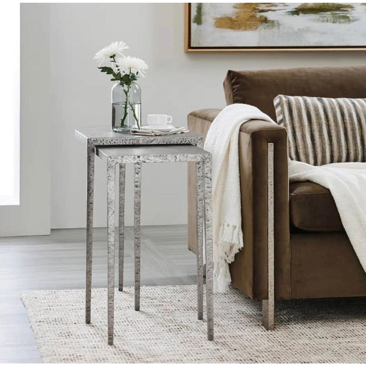 Chapman Metal Nesting Tables By Hooker Furniture $1199 Retail “open box” Delivery Available