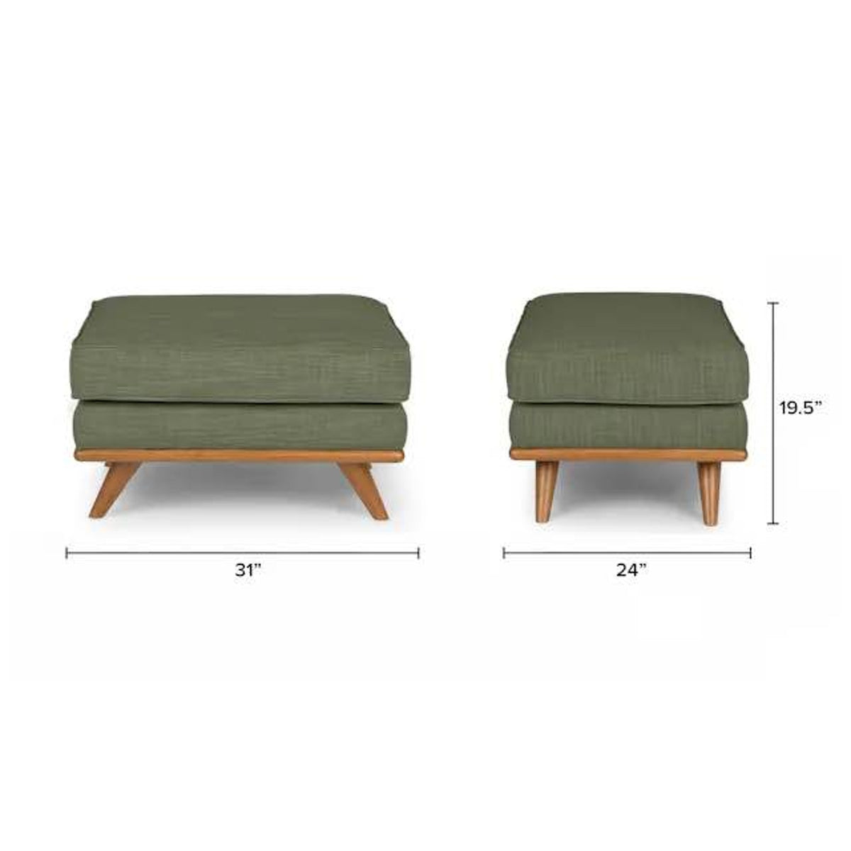 Article Timber 93” Corner Sectional + Ottoman – $2,798 Retail – Delivery Available