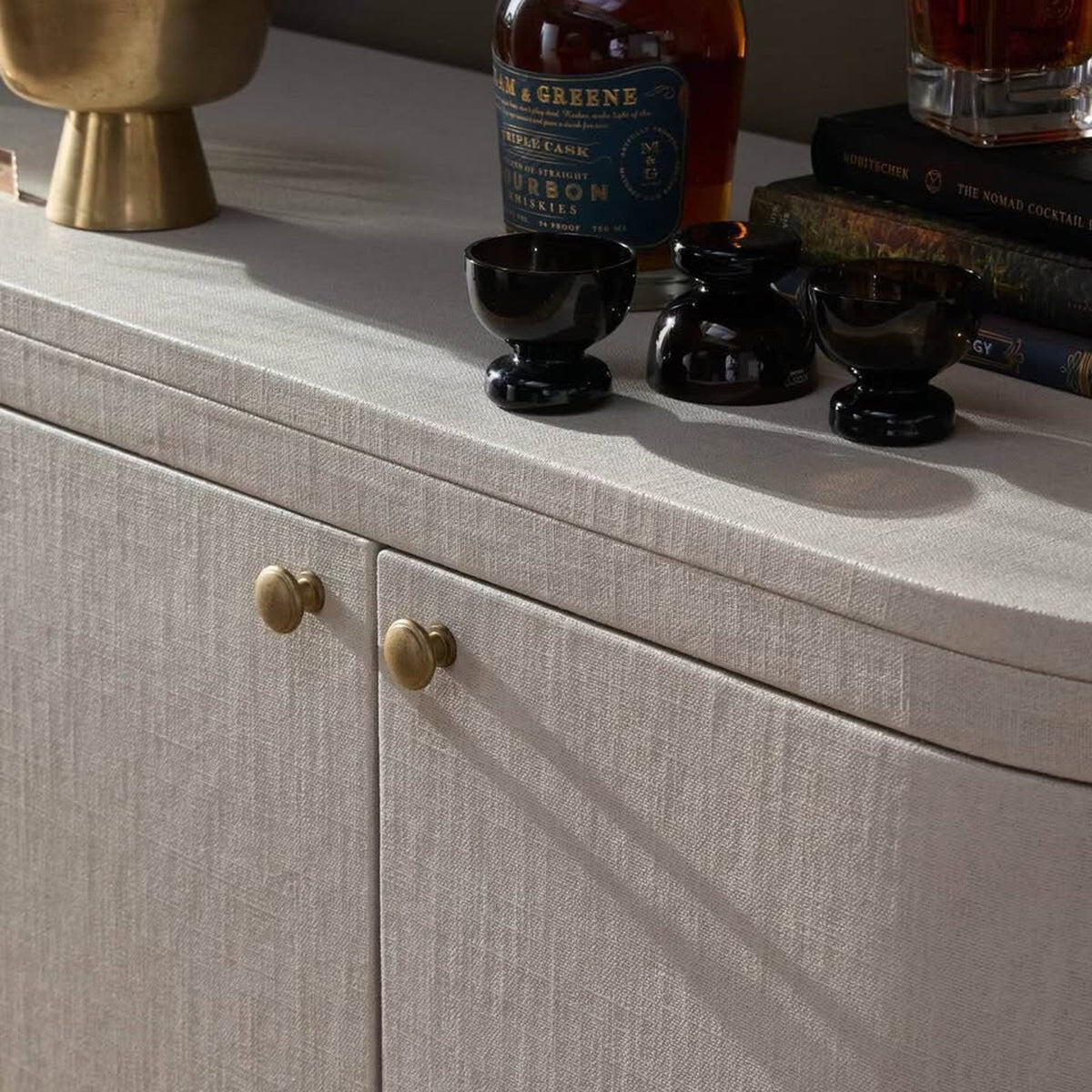 Four Hands Amelia Sideboard Credenza | Ivory Painted Finish | Designer Storage Cabinet | Delivery