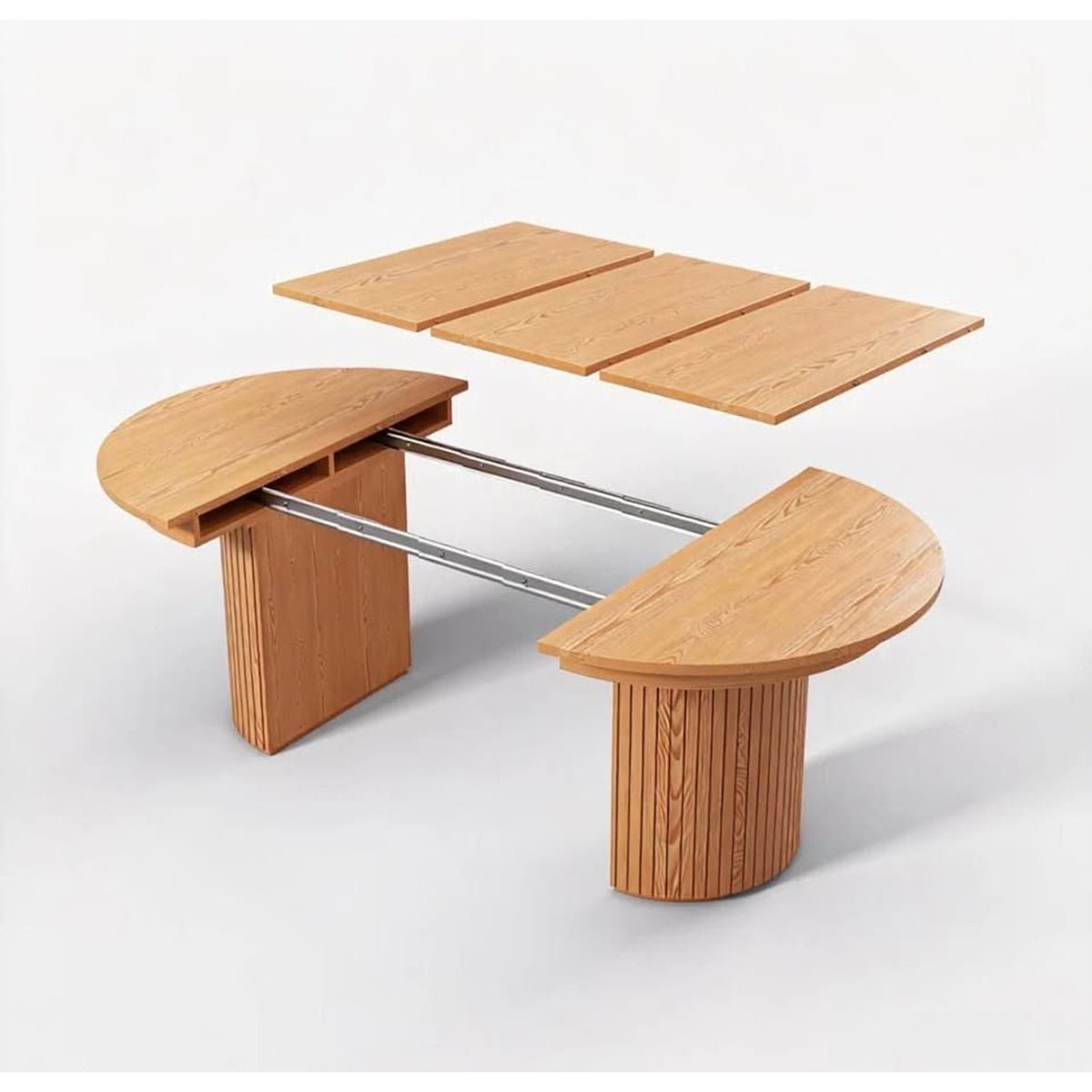 Cedarra 45”-105” Extendable Oval Oak Dining Table | New Open Box - Delivery Available