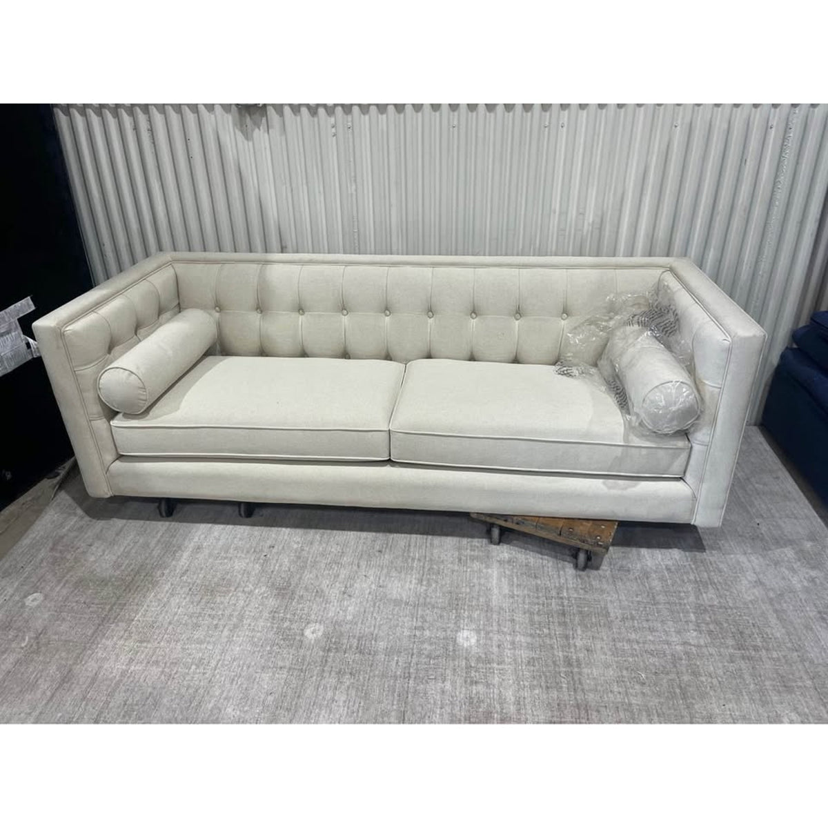 Allia 84'' Upholstered Sofa Couch - Retail $1800 New “open box” - Beige - Delivery Available