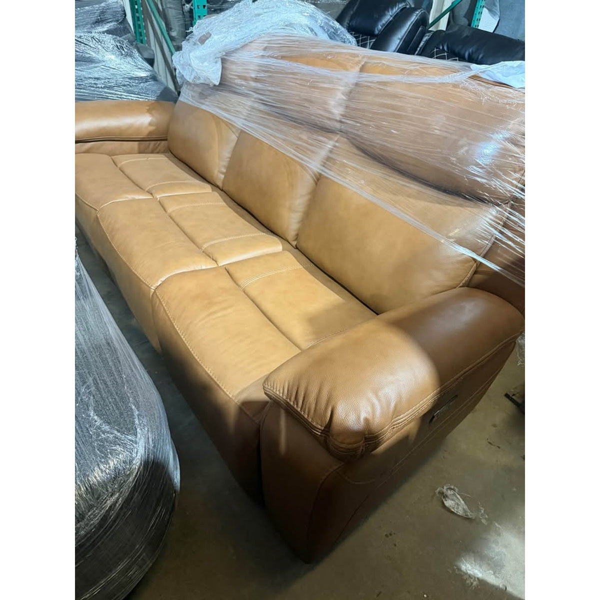 New 88” Genuine Leather Power Reclining Sofa – $1,360 Retail – Open Box – Delivery Available
