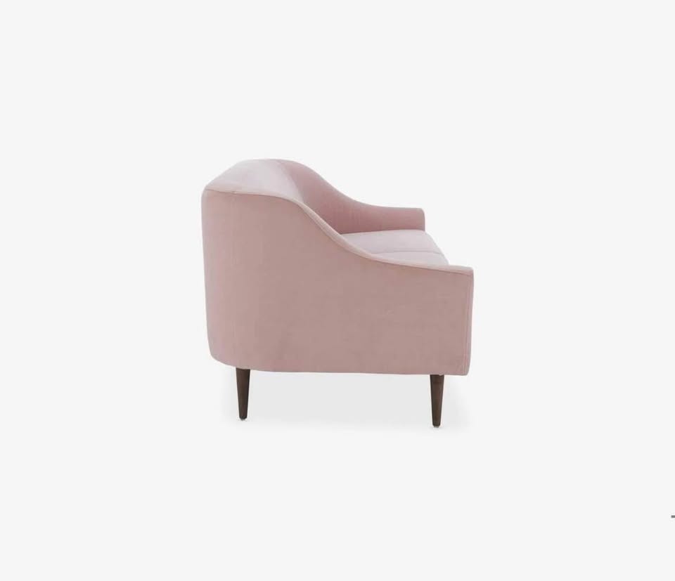 Brand New Pink Velvet Sofa Loveseat
