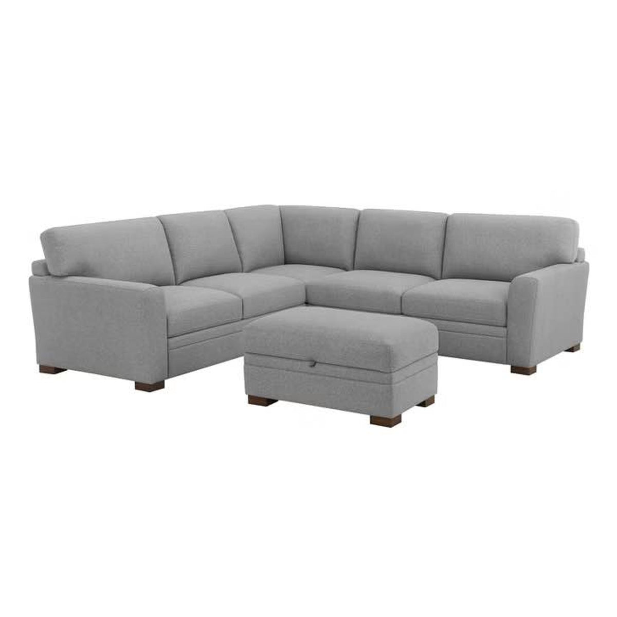 Thomasville Langdon Fabric Sectional with Storage Ottoman | $1,499 Retail | Delivery Available