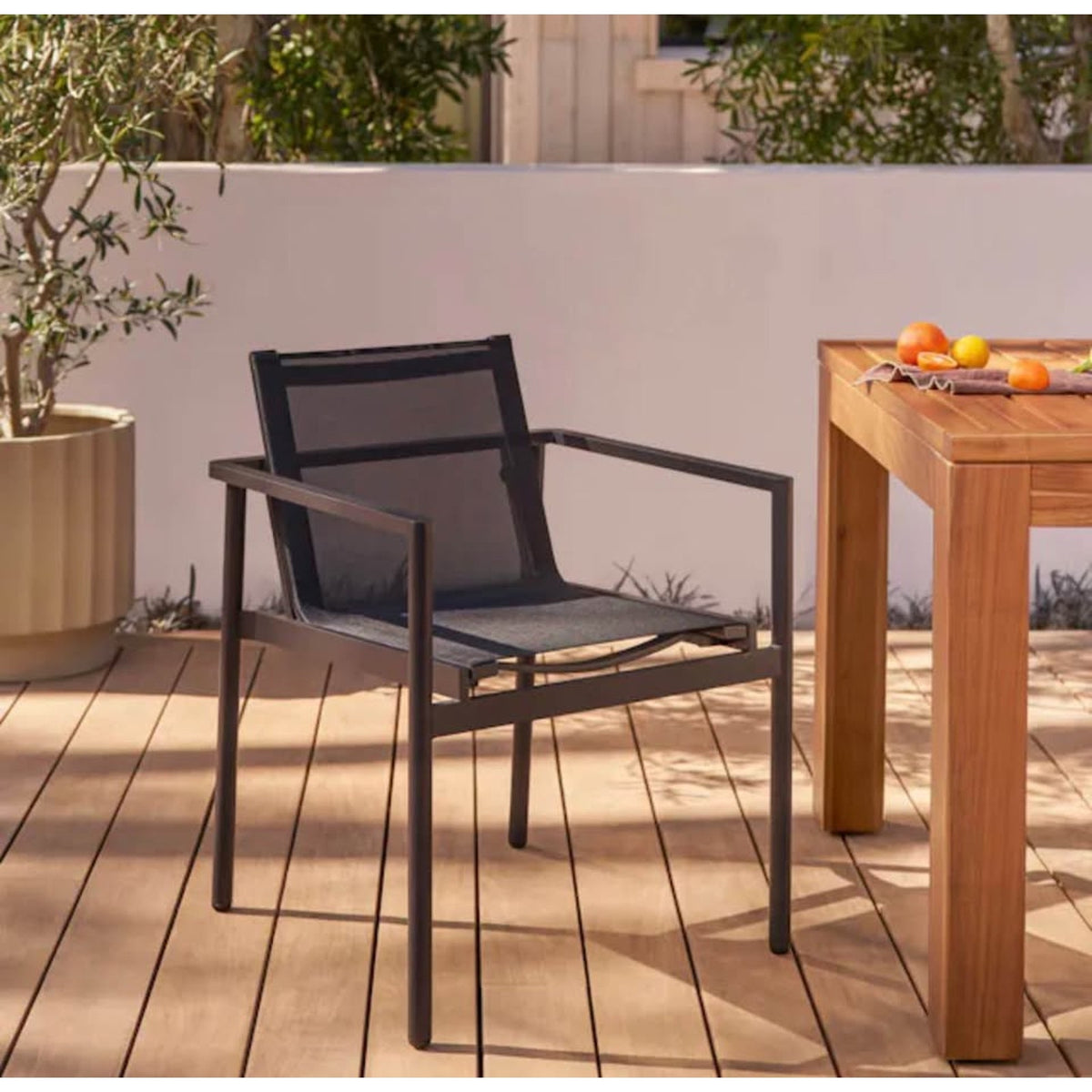 Article Tola Outdoor Dining Armchairs (set of 4) – Black – New Open Box - Delivery Available