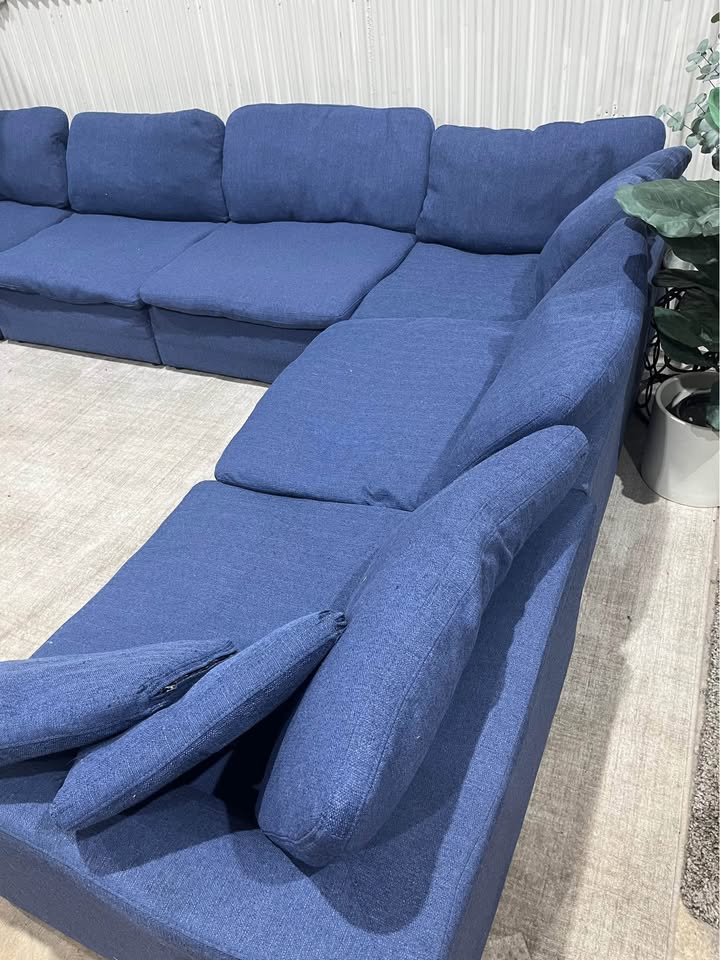 Modular Blue XL Washable Sofa