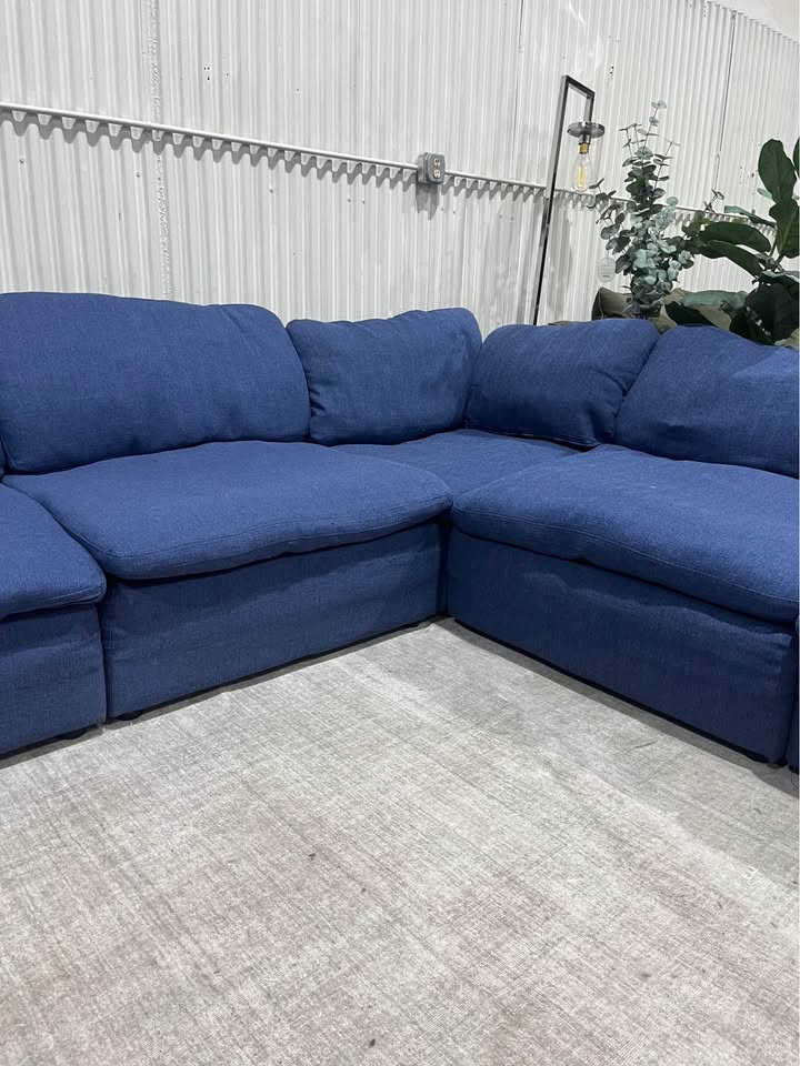 Modular Blue XL Washable Sofa