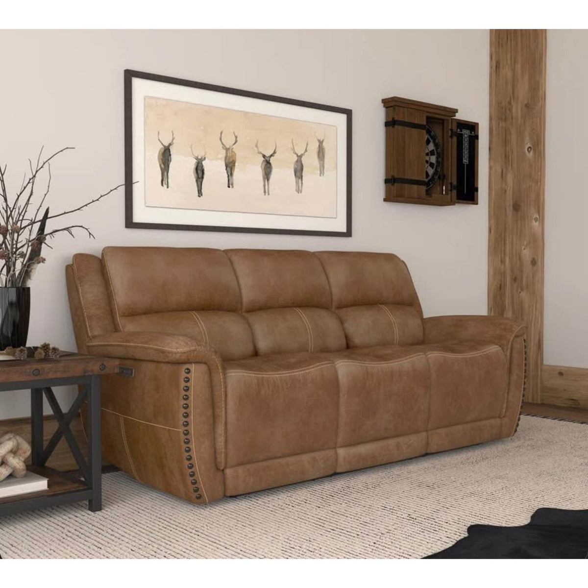 Bryce Power Reclining Sofa with Power Headrest By Flexsteel $2399 Retail open box Delivery Available