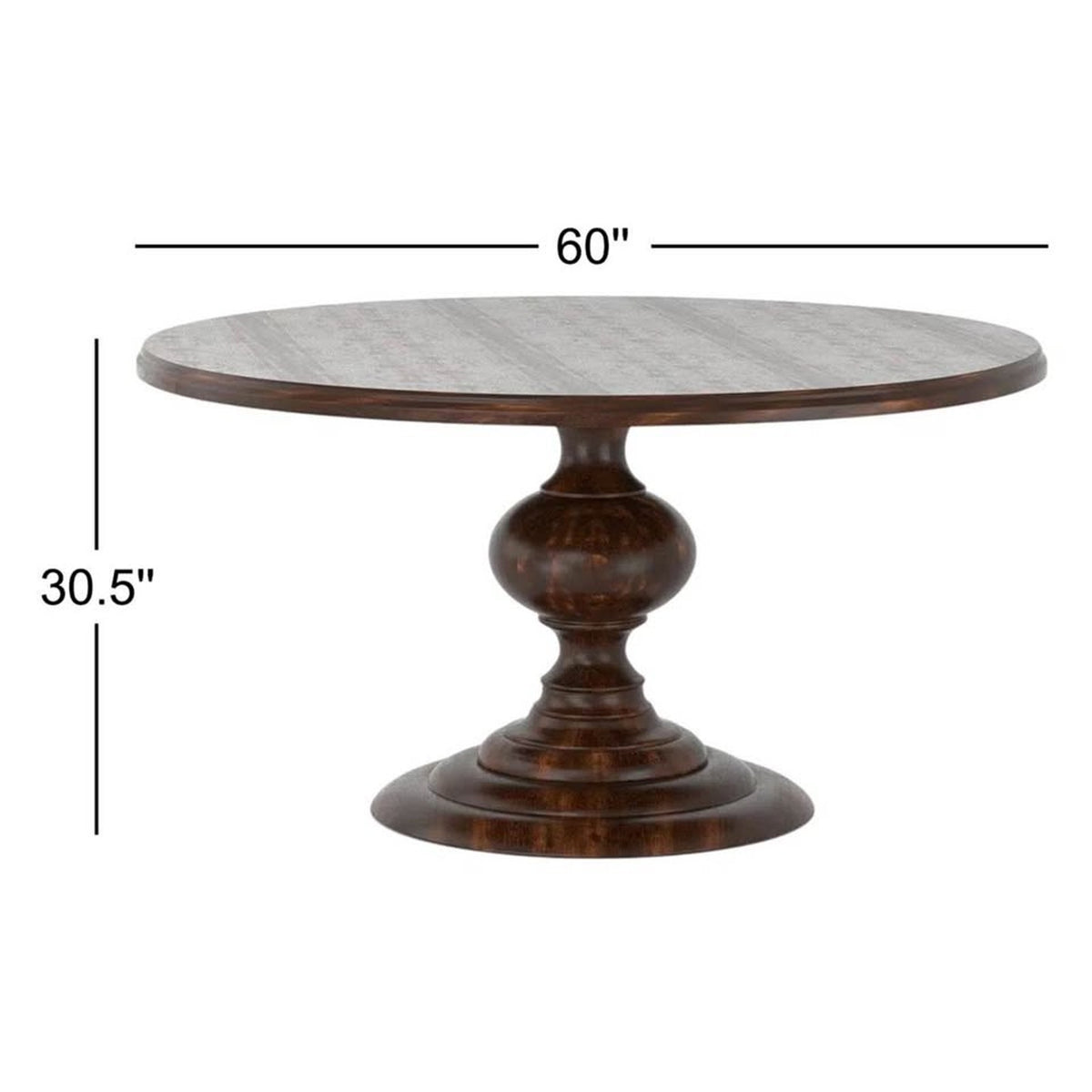 60” Round Pedestal Dining Table - Joss & Main Sandara - $2100 New Open Box - Delivery Available