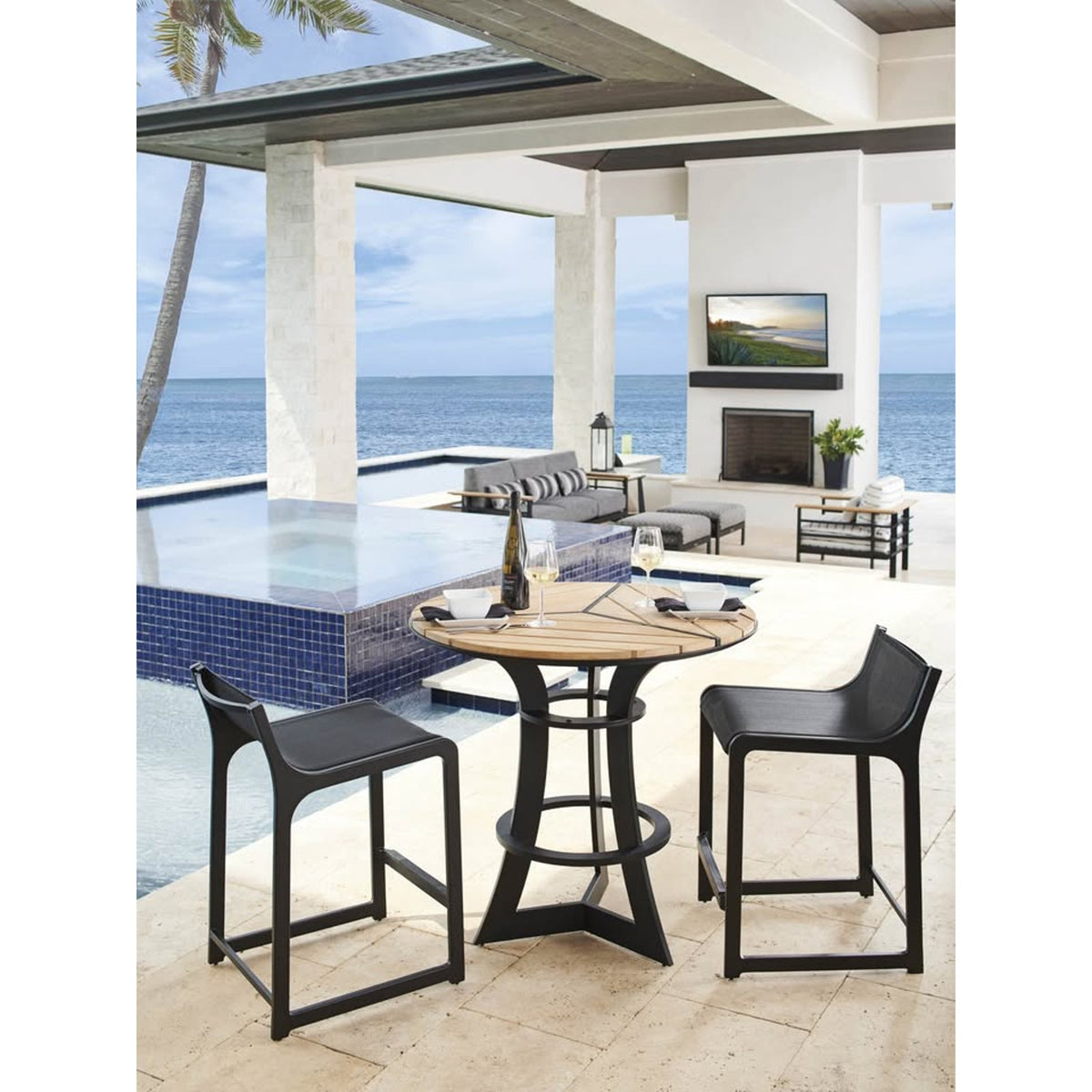 New Tommy Bahama South Beach Counter Stools – Set of 2 – $2,658 Retail – Delivery Available