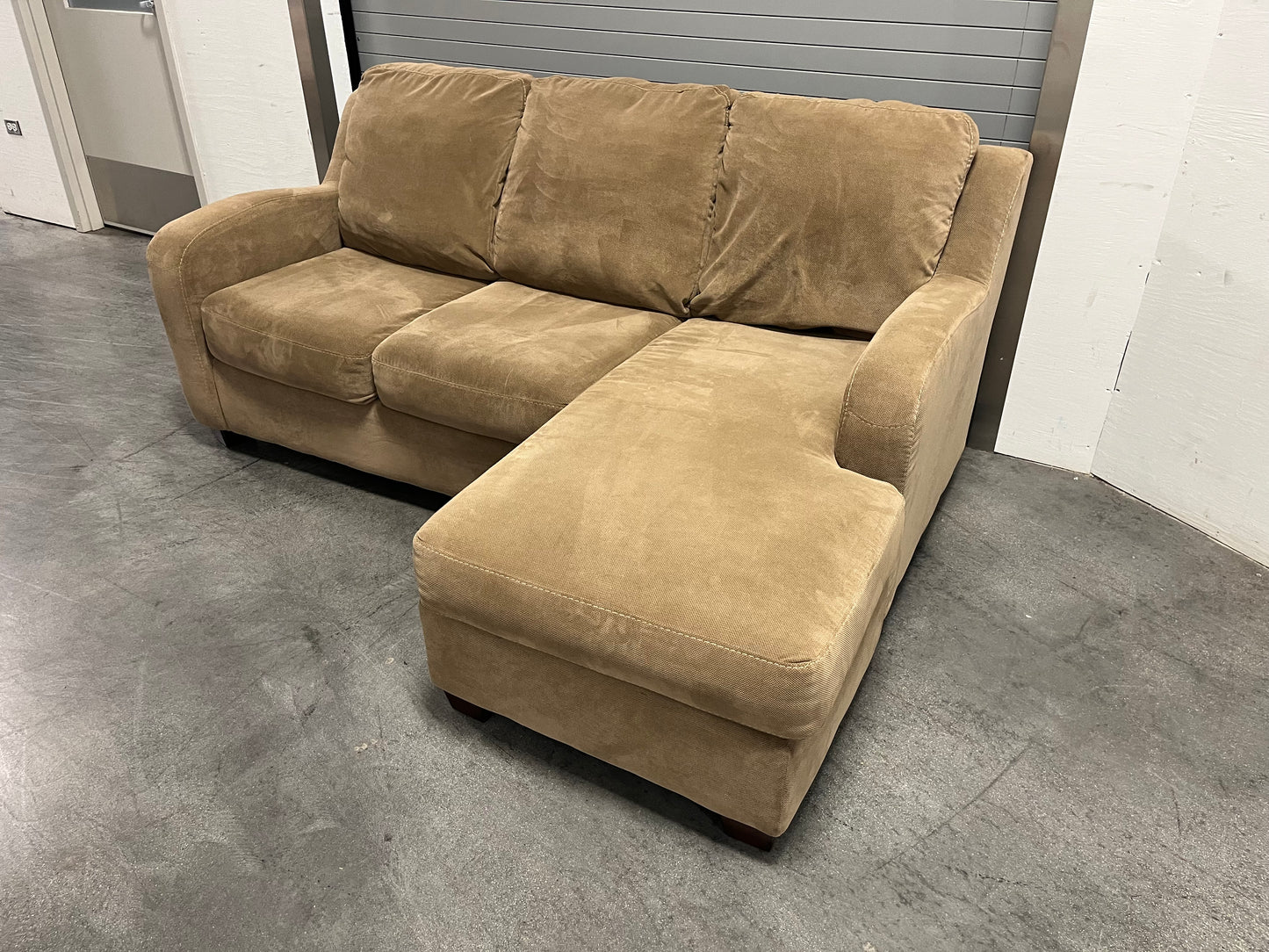 Corner Sectional Sofa Couch - Ashley Furniture - Reversible Chaise - Light Brown Delivery Available