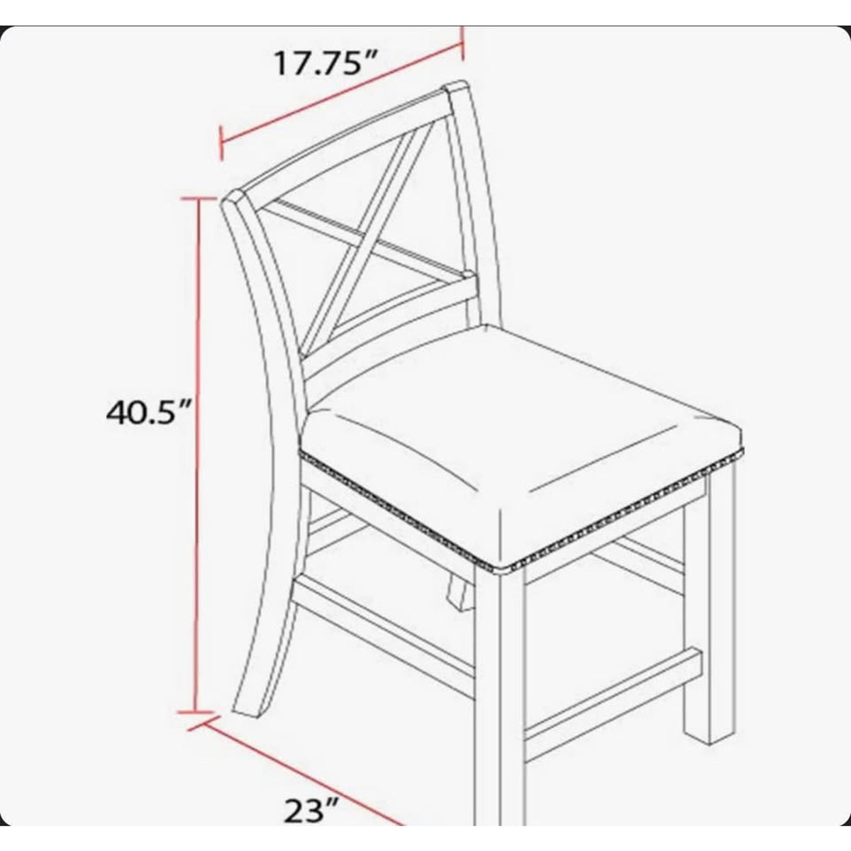Counter Height Dining Chairs (4 Available) - Brand New Retail $175 each - Delivery Available