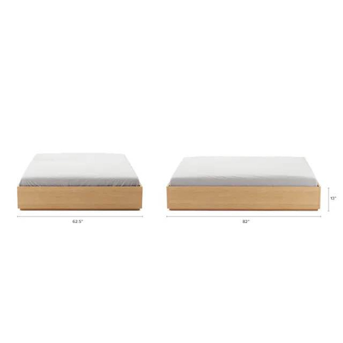 New Article Queen Platform Bed – Article Leif White Oak – $799 Retail – Open Box – Delivery Avail