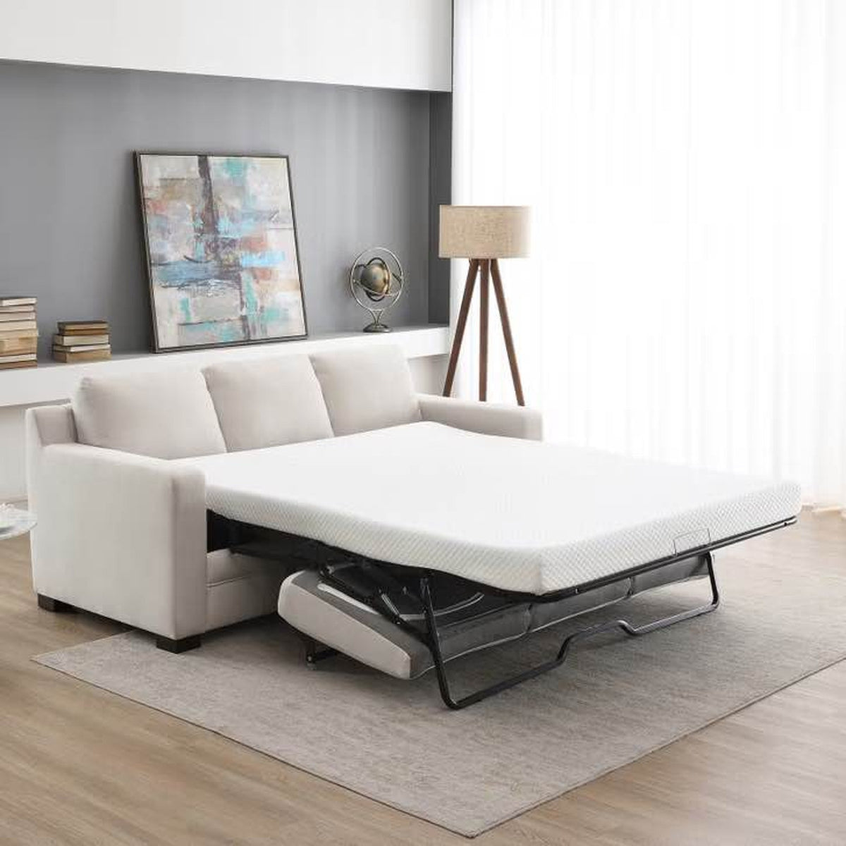 NEW Open Box Costco Cream Queen Sleeper Sofa | $1999 Retail - Delivery Available